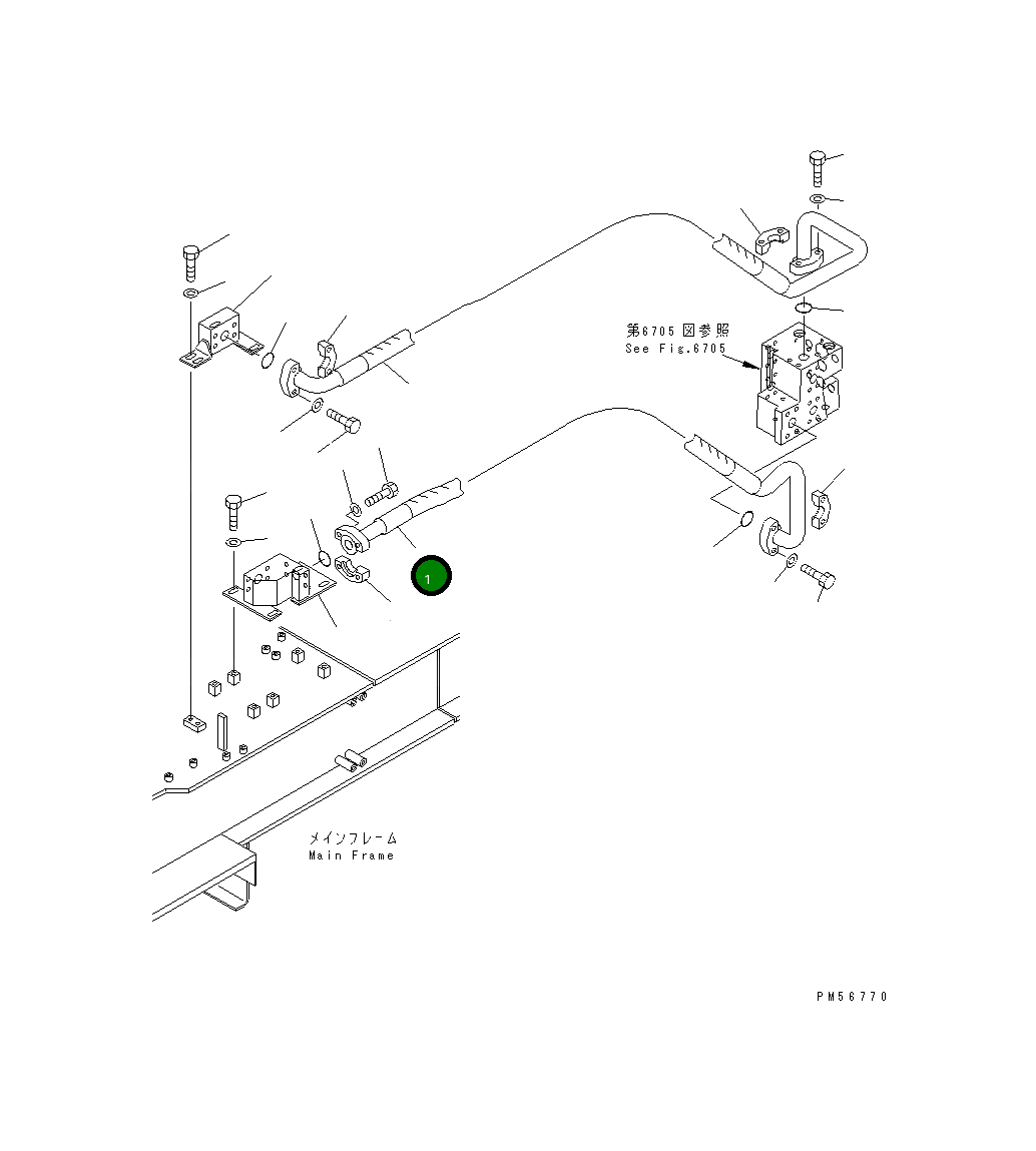 Шланг 262-60-78110 Komatsu