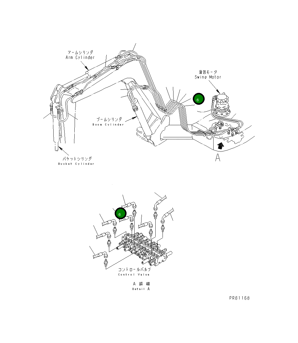Шланг YM172425-78170 Komatsu