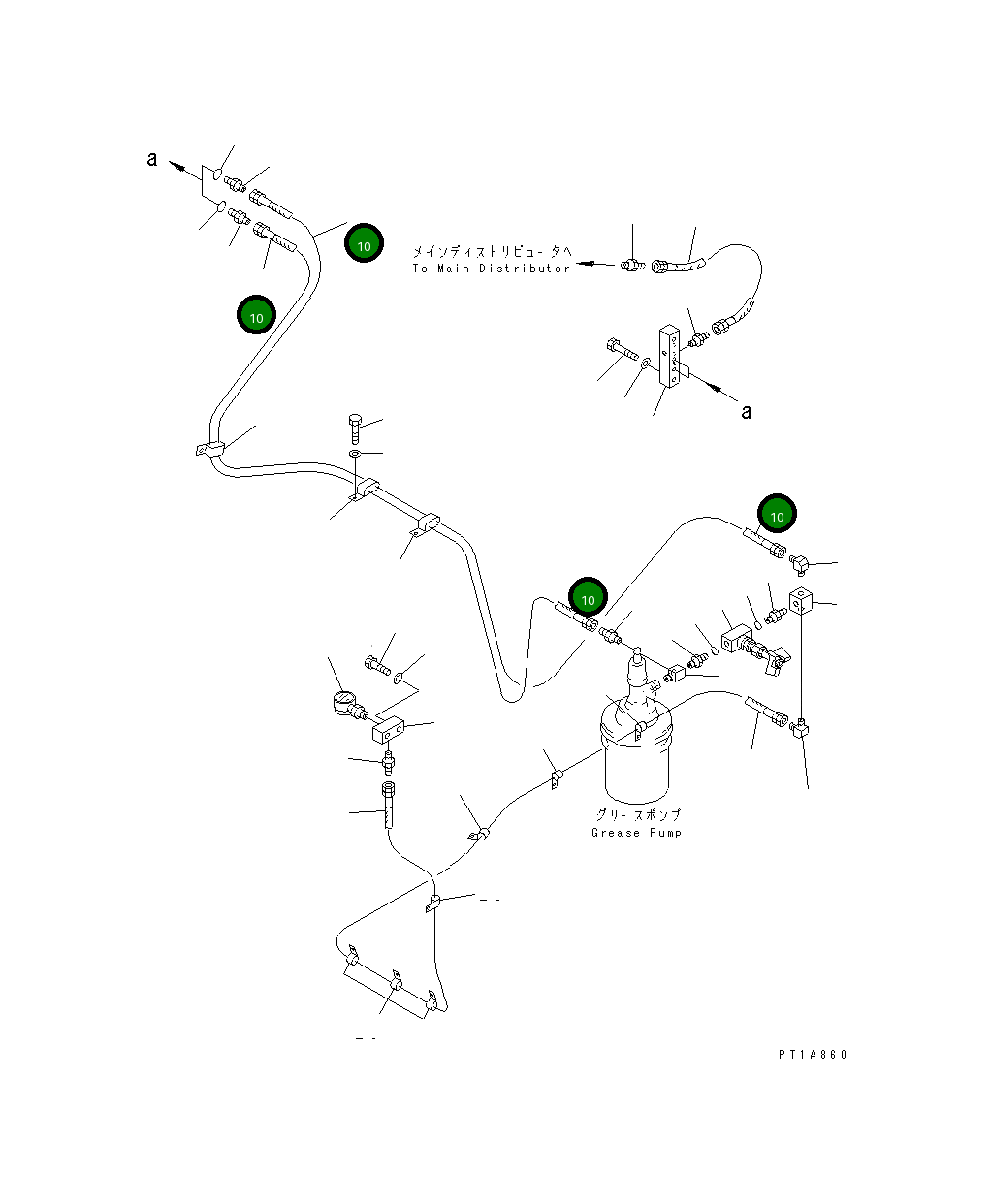 Шланг 21T-68-72420 Komatsu