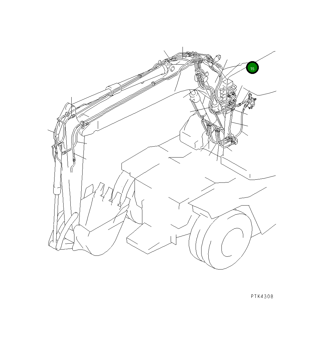 Шланг 21J-973-1172 Komatsu