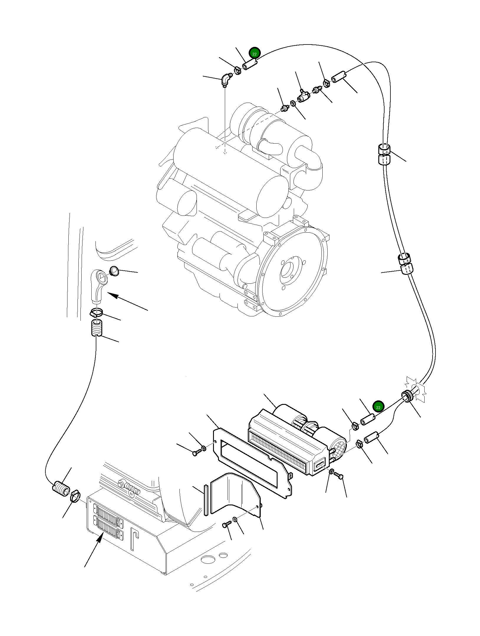 Шланг 3F0549604 Komatsu
