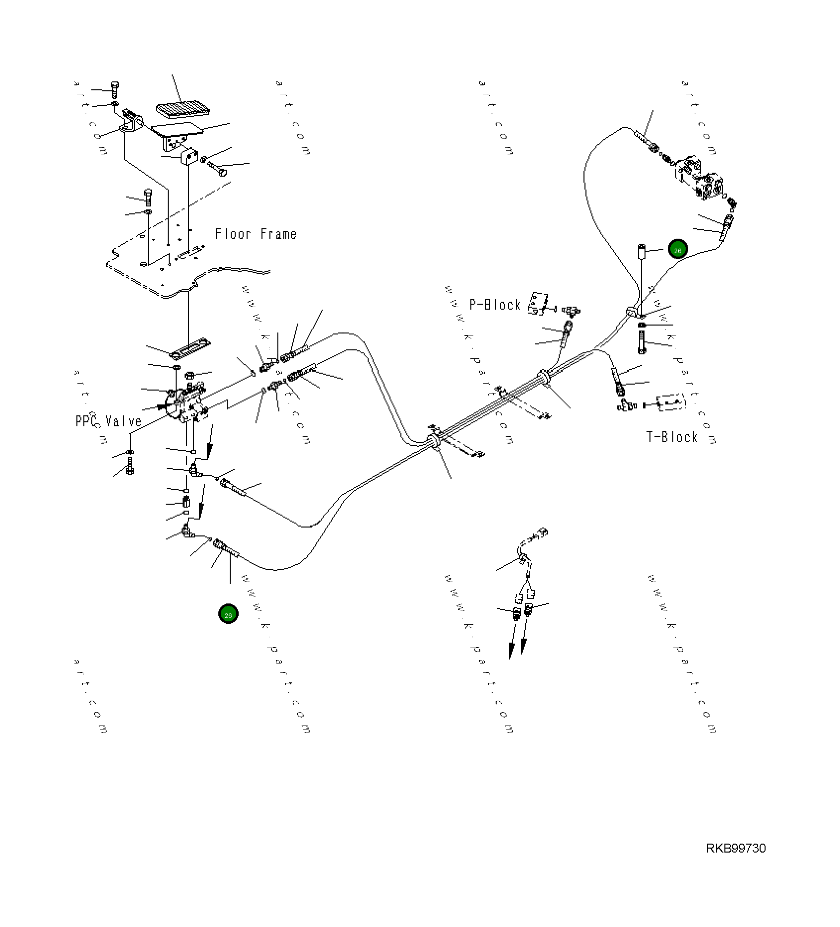 Шланг 21K-62-77170 Komatsu