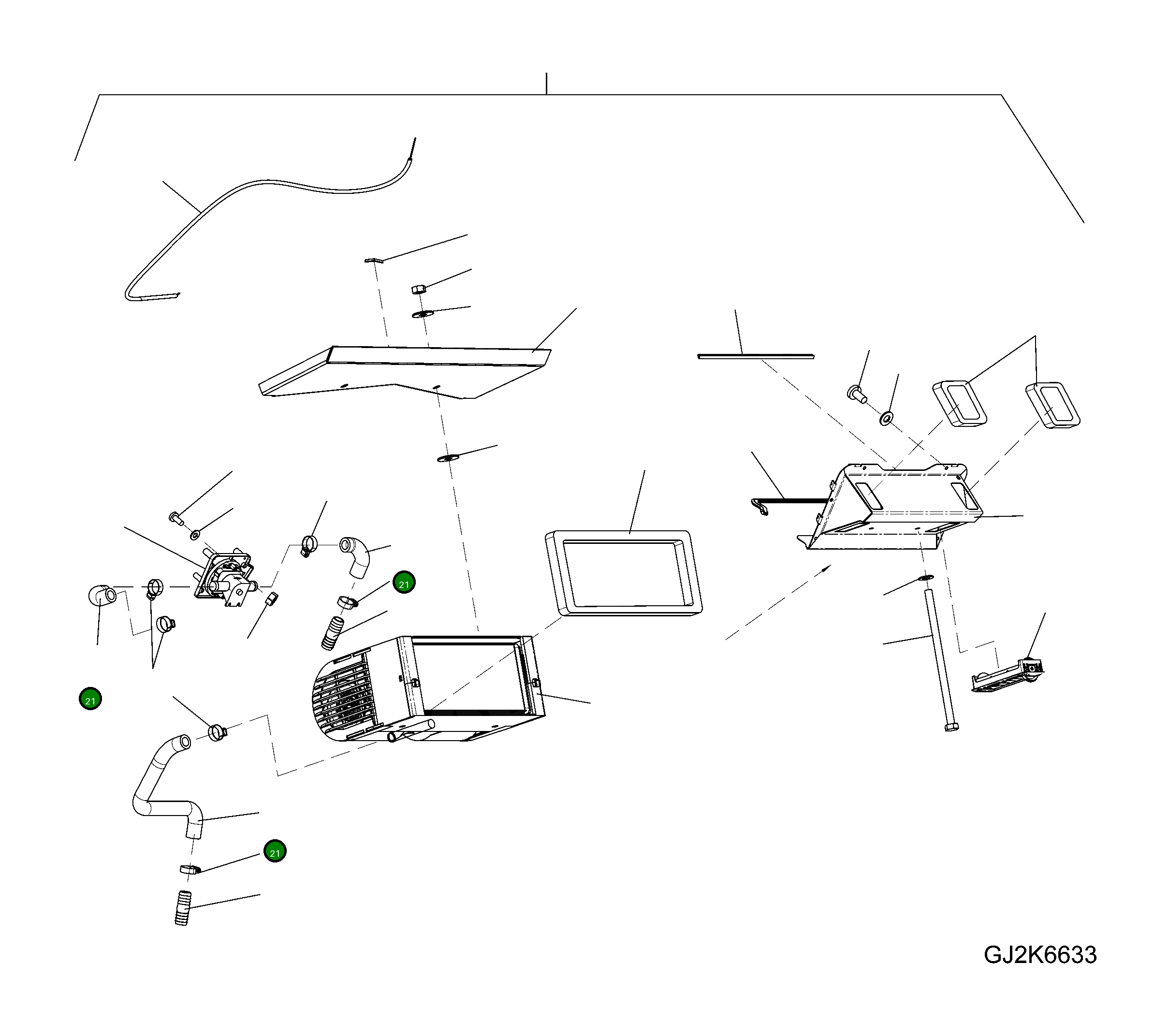 Шланг 42T-56-H0P95 Komatsu