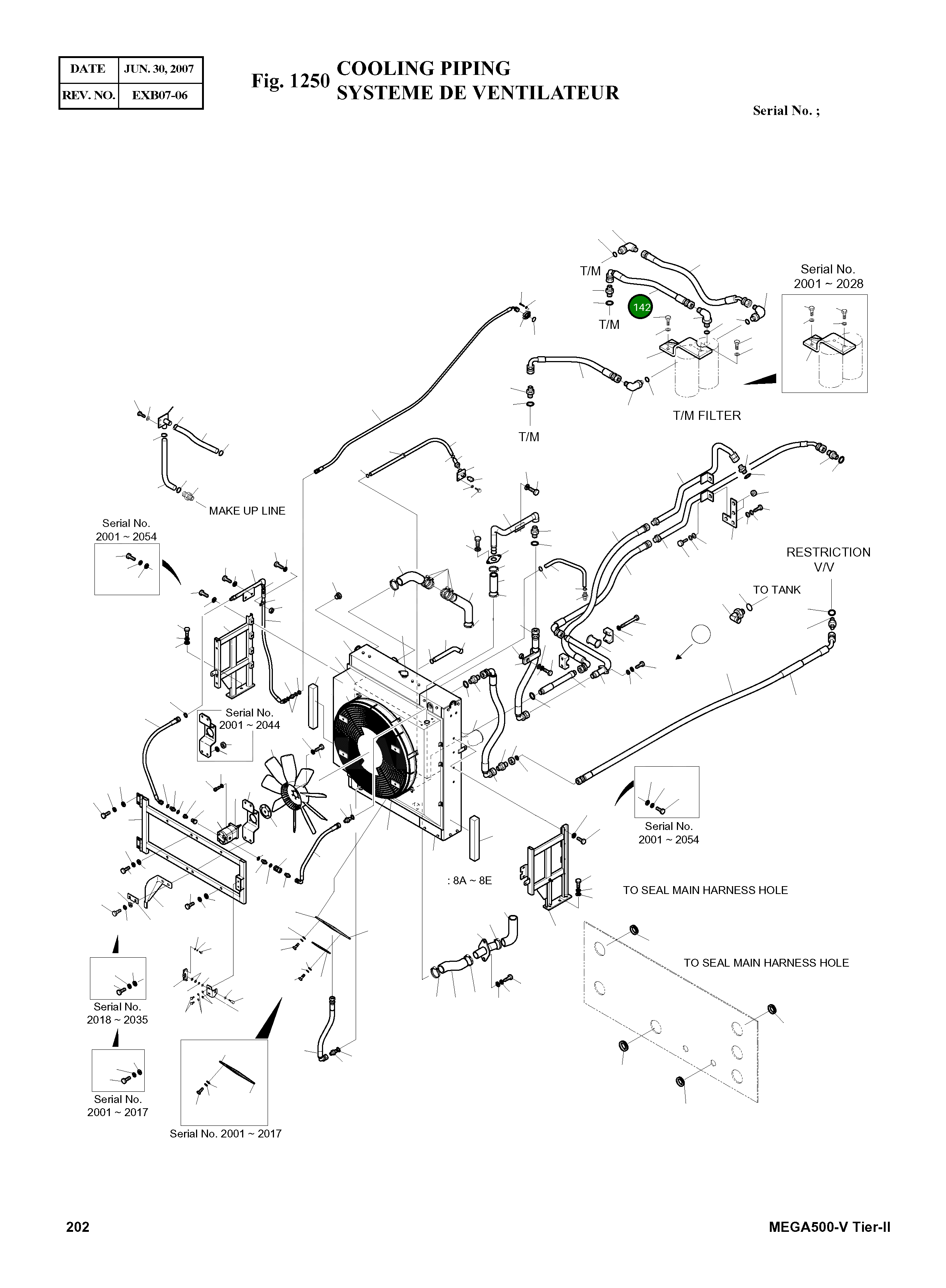 Шланг 2184-1036D415 Komatsu