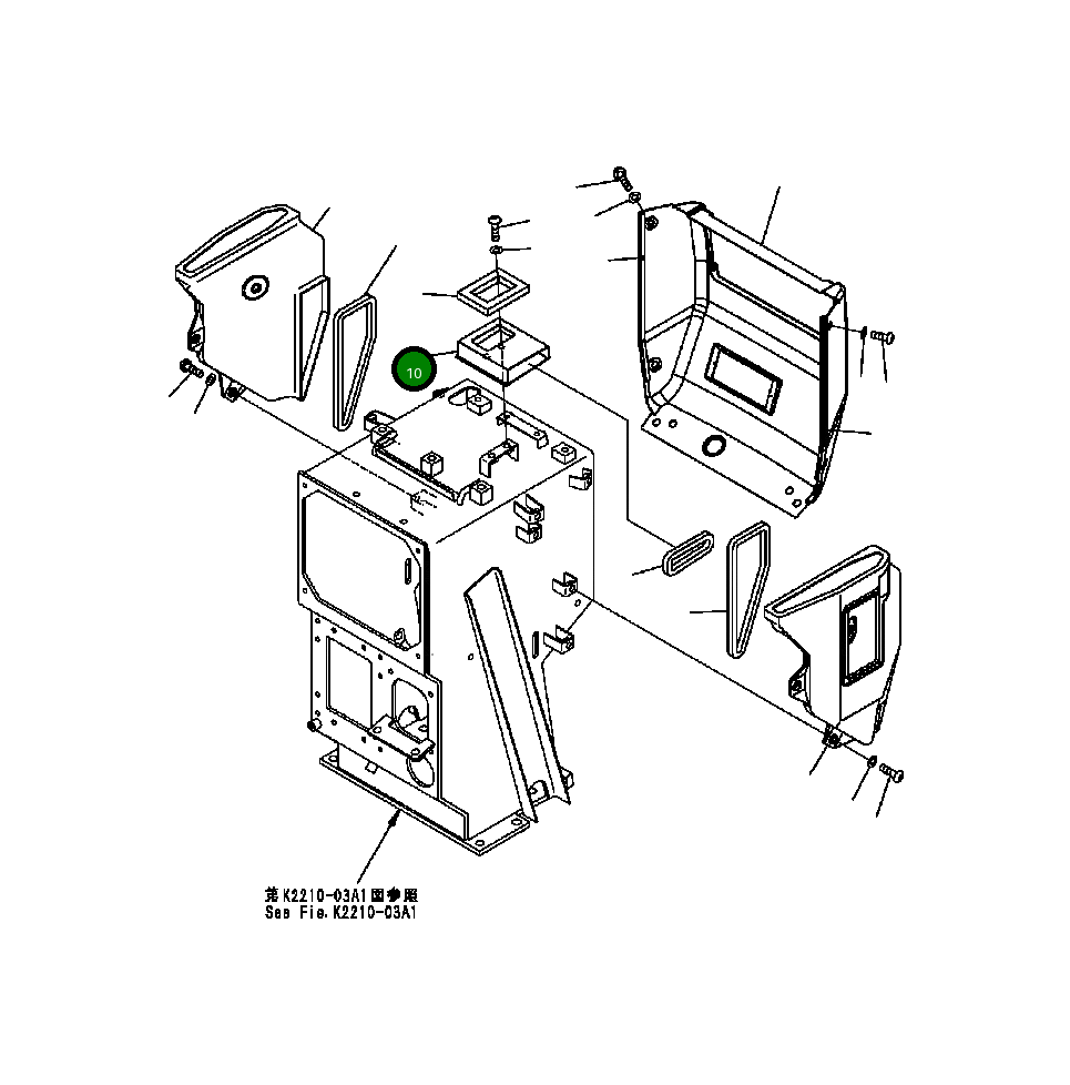 Воздуховод 14X-54-28320 Komatsu