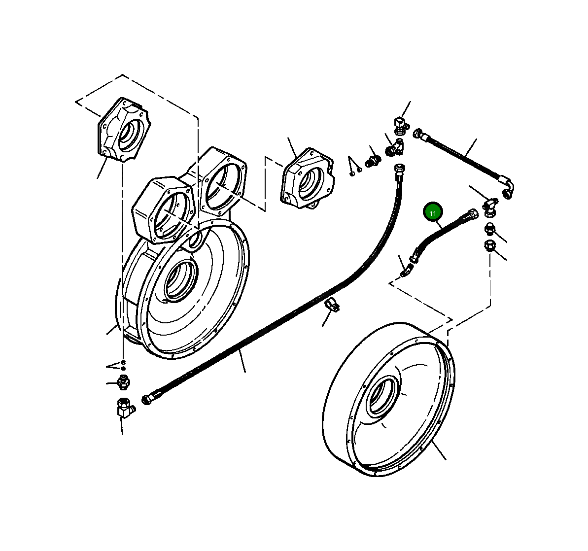 Шланг 936 283 C1 Komatsu