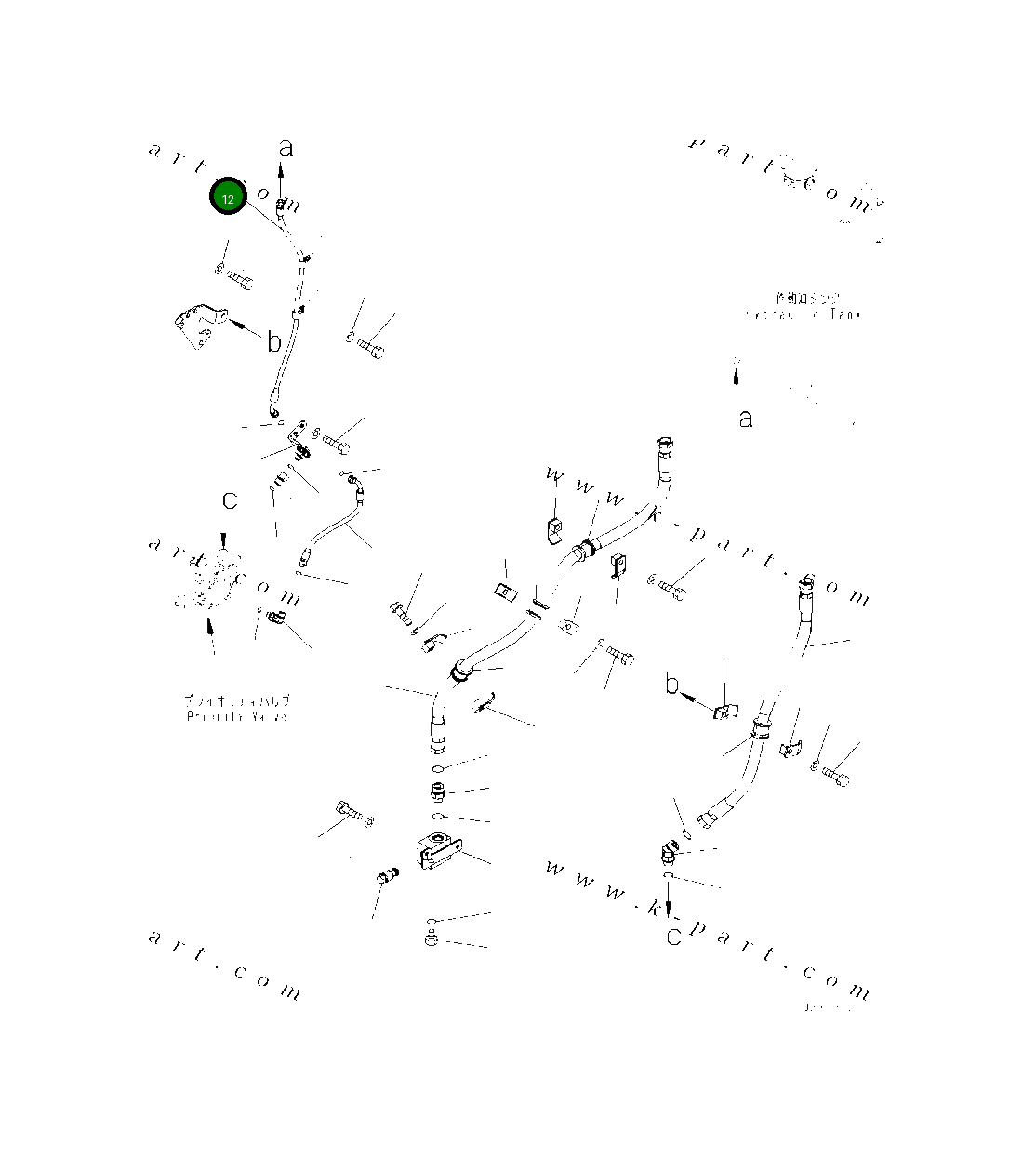 Шланг 418-62-62240 Komatsu