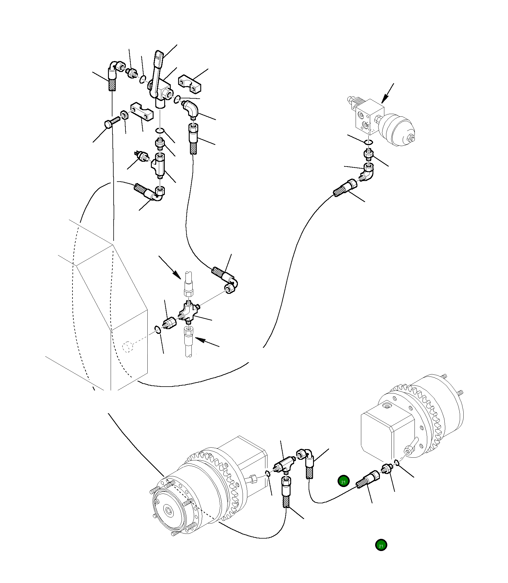 Шланг 392011121 Komatsu