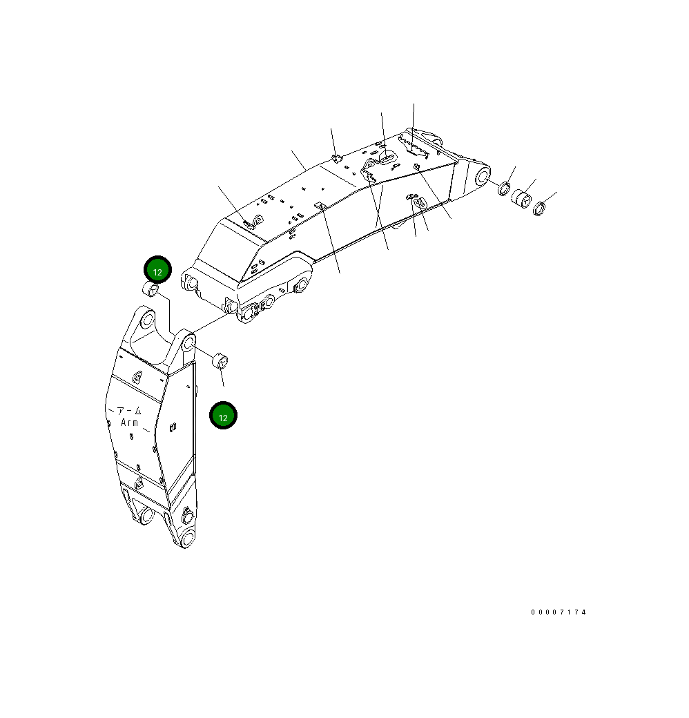 Втулка 21N-72-11190 Komatsu