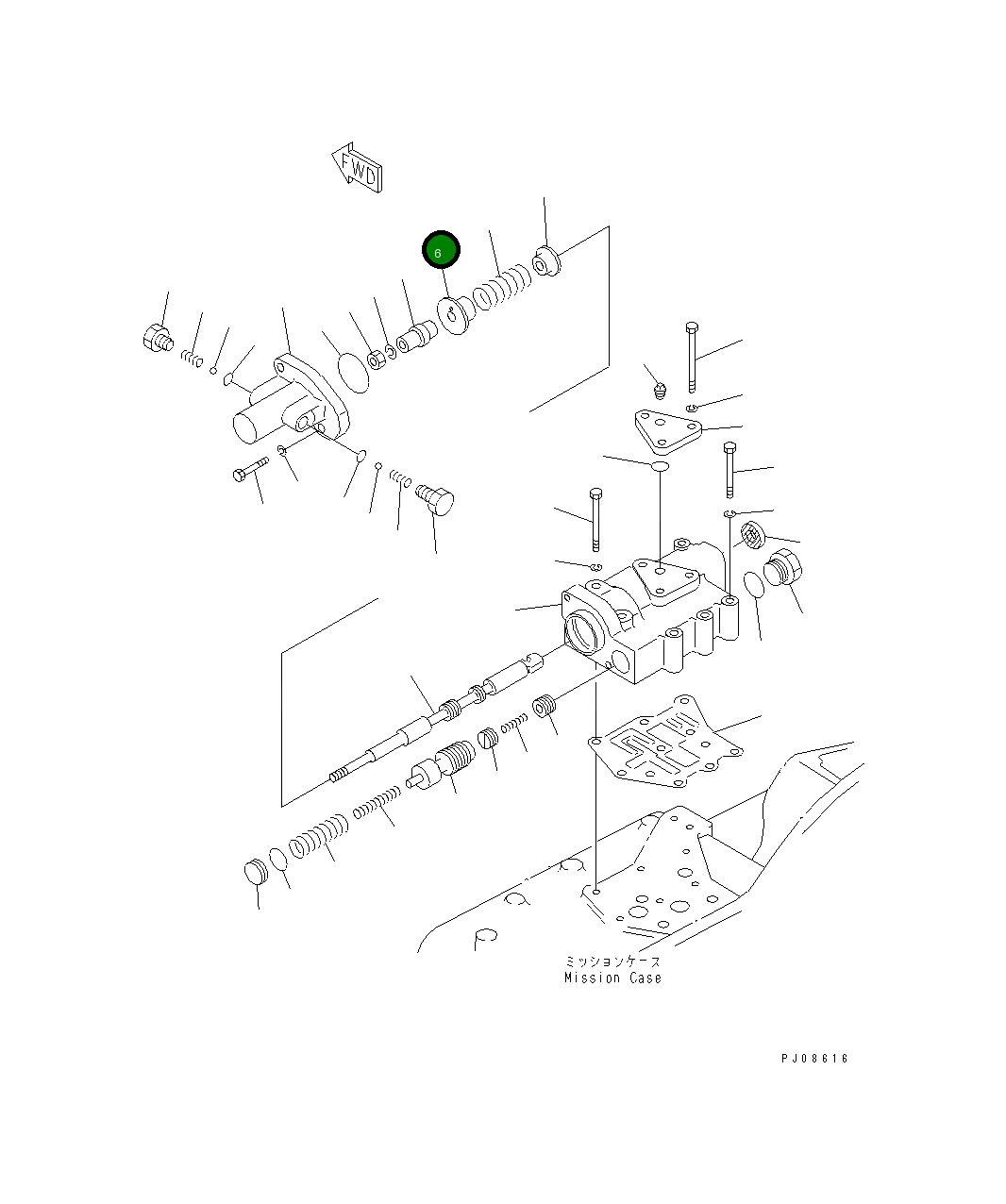 Втулка 104-Z60-3450 Komatsu