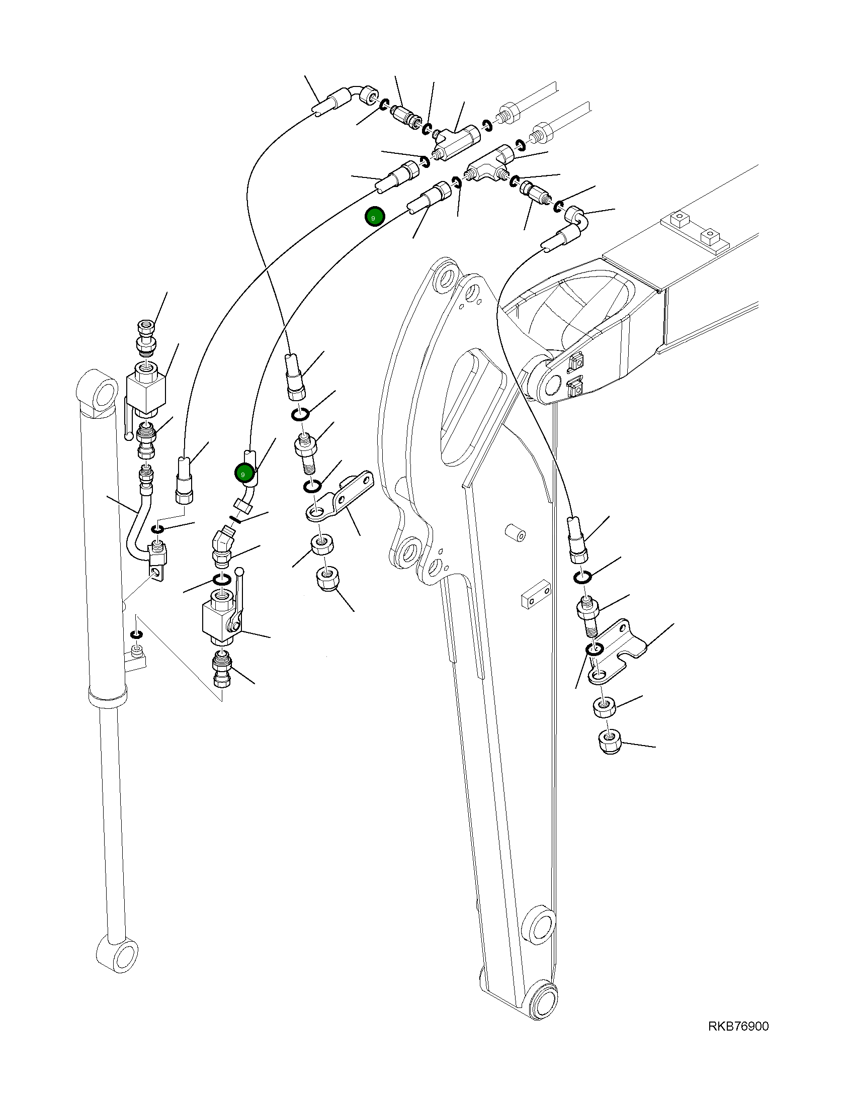 Шланг 22L-09-R1780 Komatsu