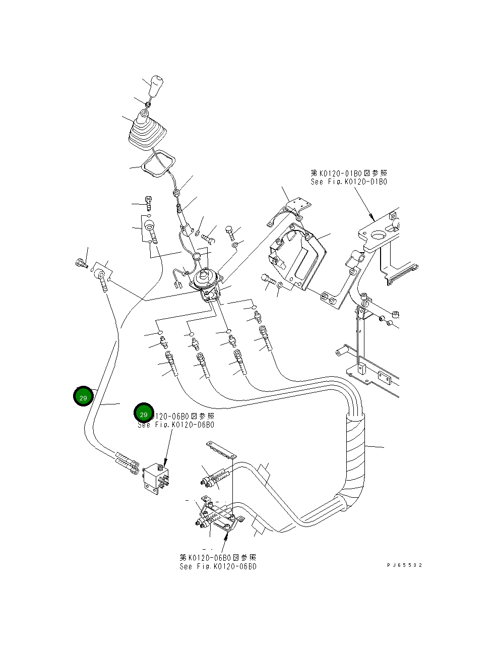 Шланг 22J-62-16541 Komatsu