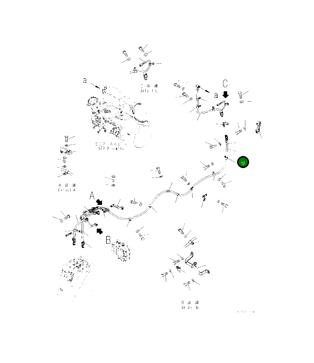 Шланг 418-02-61321 Komatsu