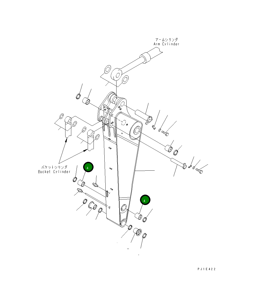 Втулка 21N-70-12170 Komatsu