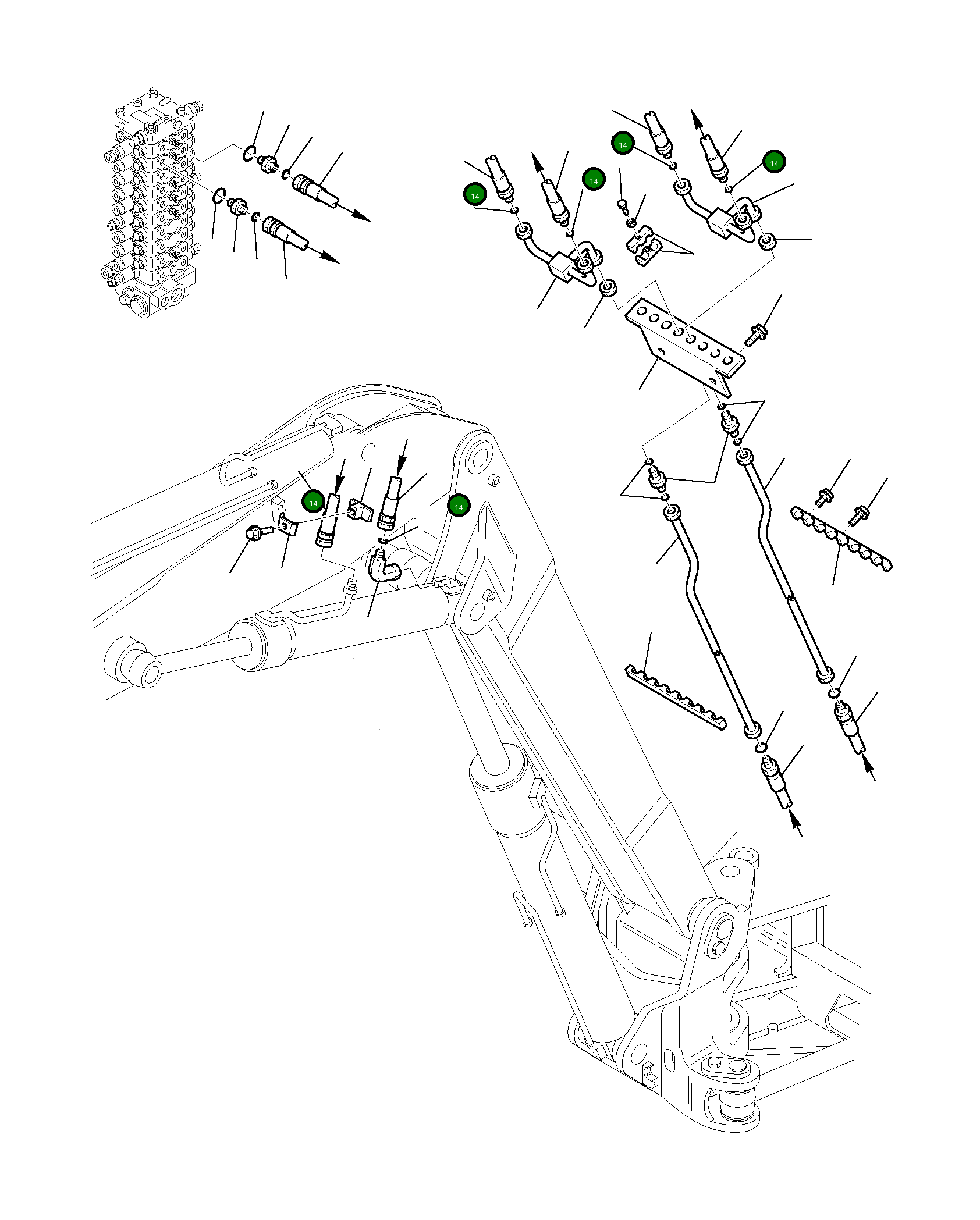 Шланг 22E-09-12650 Komatsu