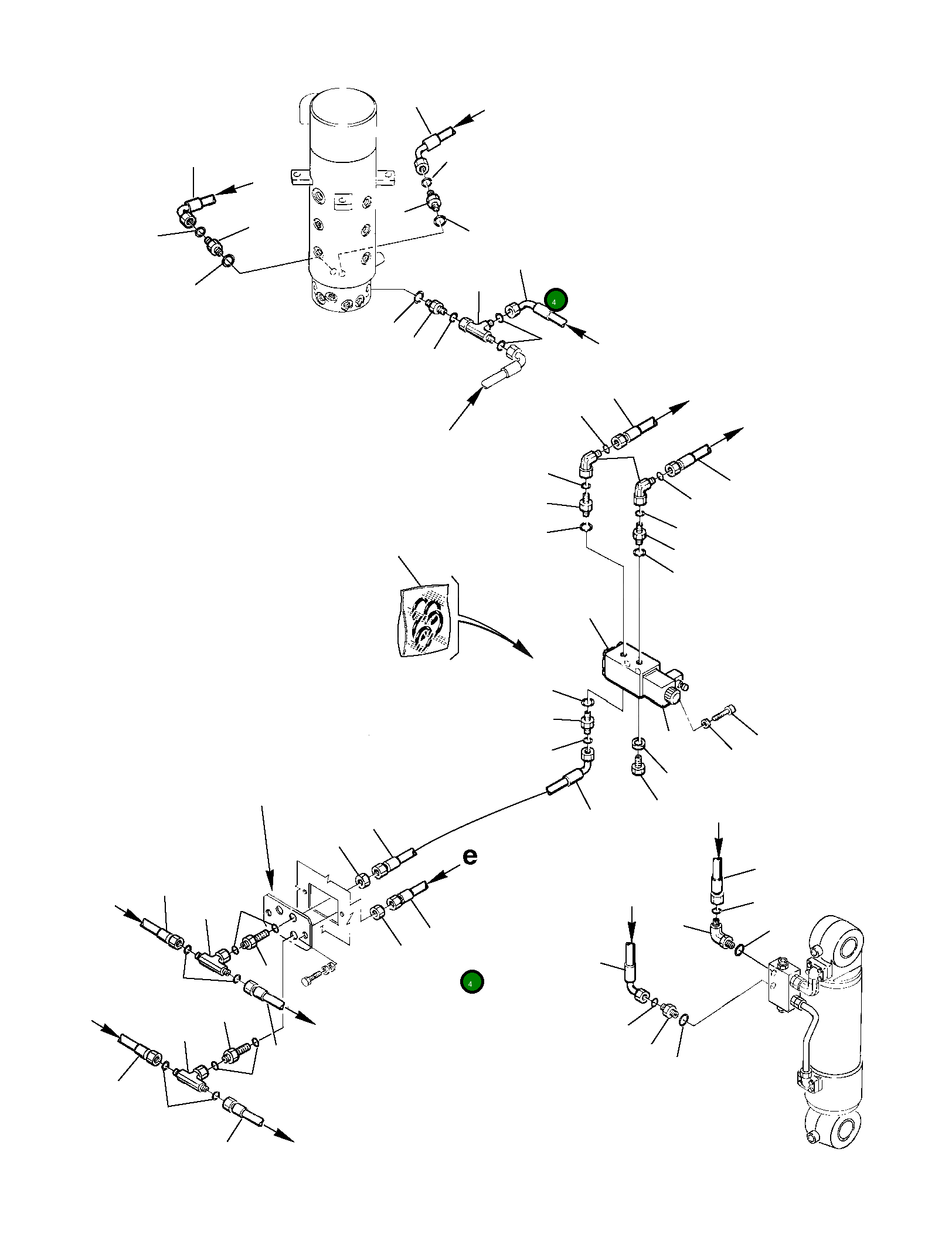 Шланг 22E-09-15510 Komatsu