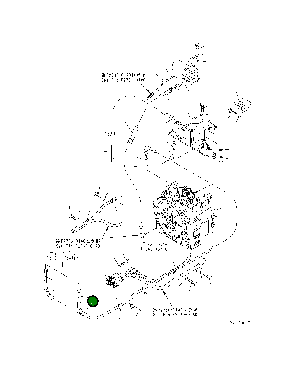 Шланг 21J-62-16922 Komatsu