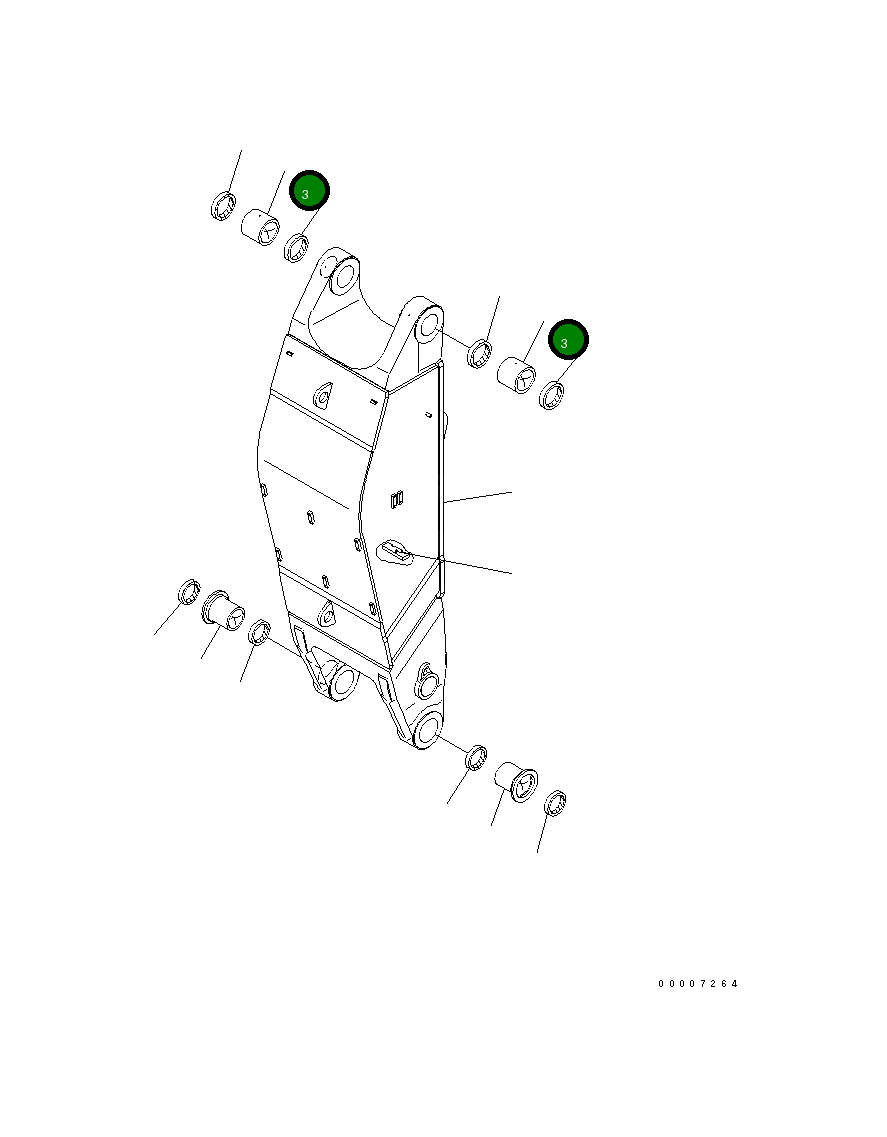 Втулка 21N-72-12141 Komatsu