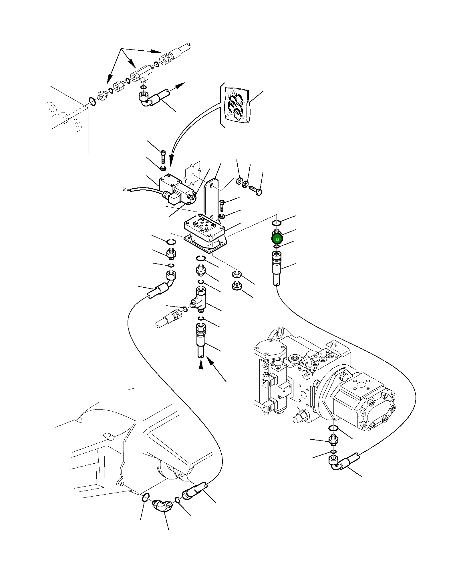 Винт 801105109 Komatsu