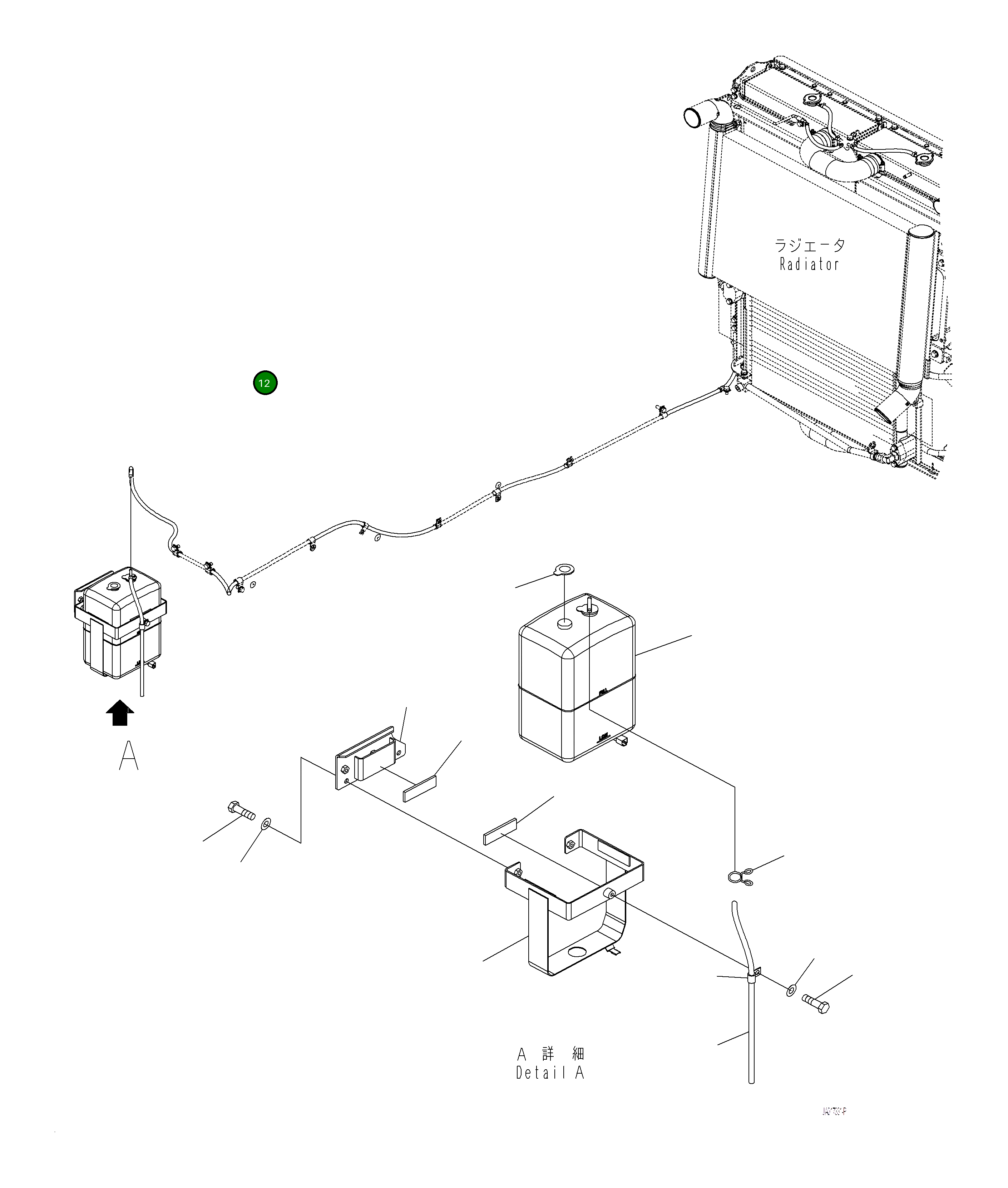 Шланг 425-03-43580 Komatsu