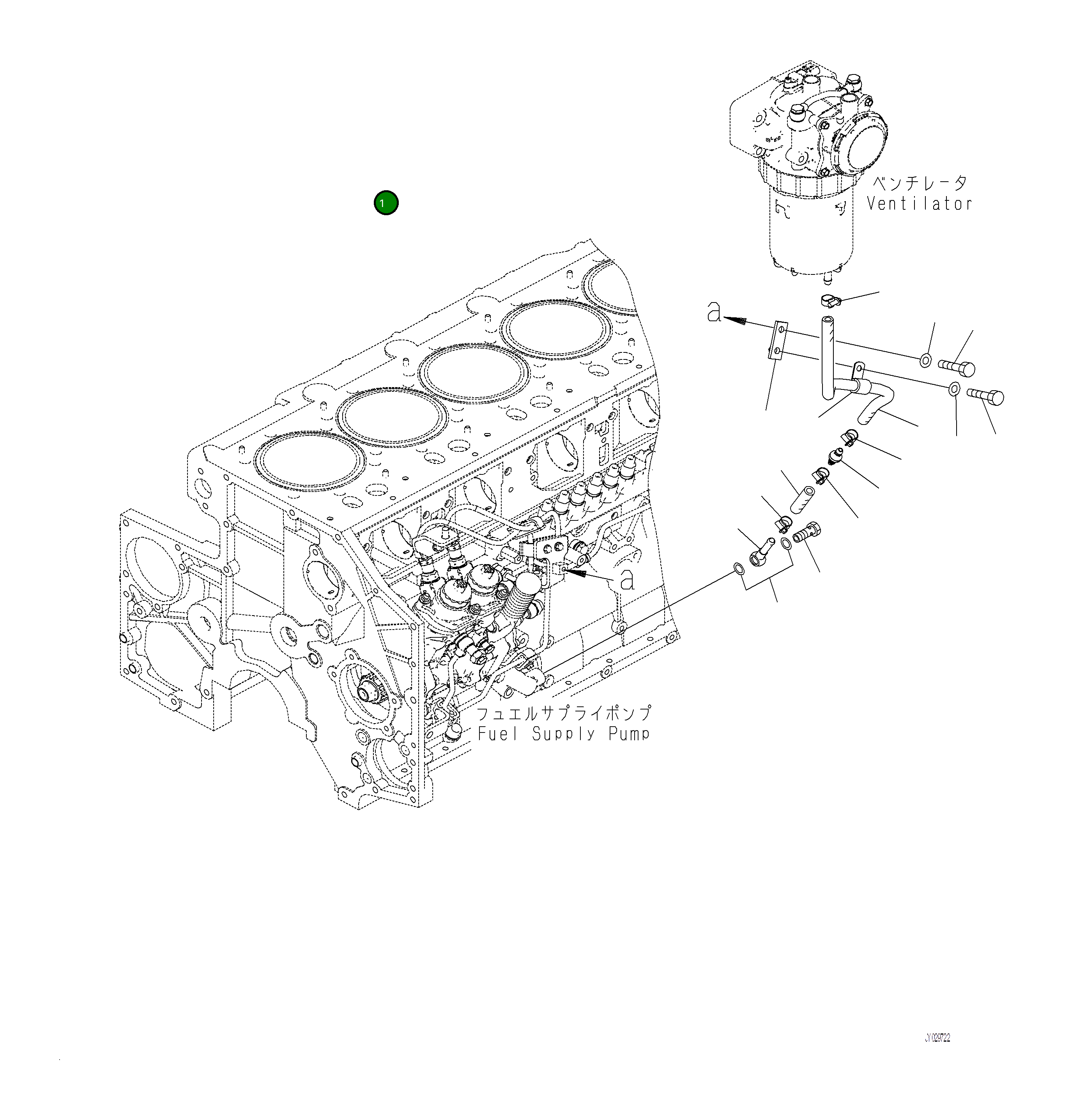 Шланг 6262-21-7820 Komatsu