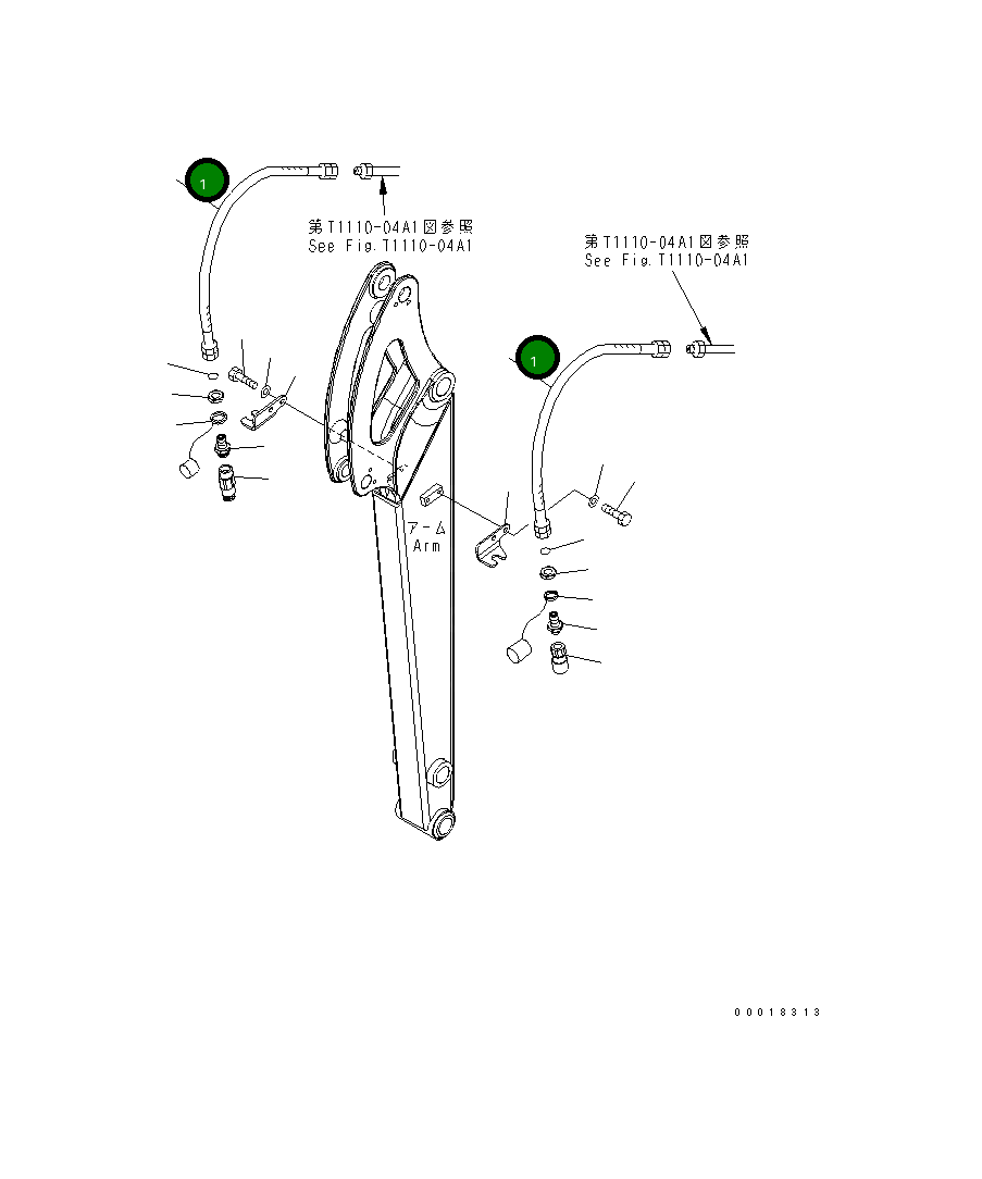 Шланг 22F-973-2550 Komatsu