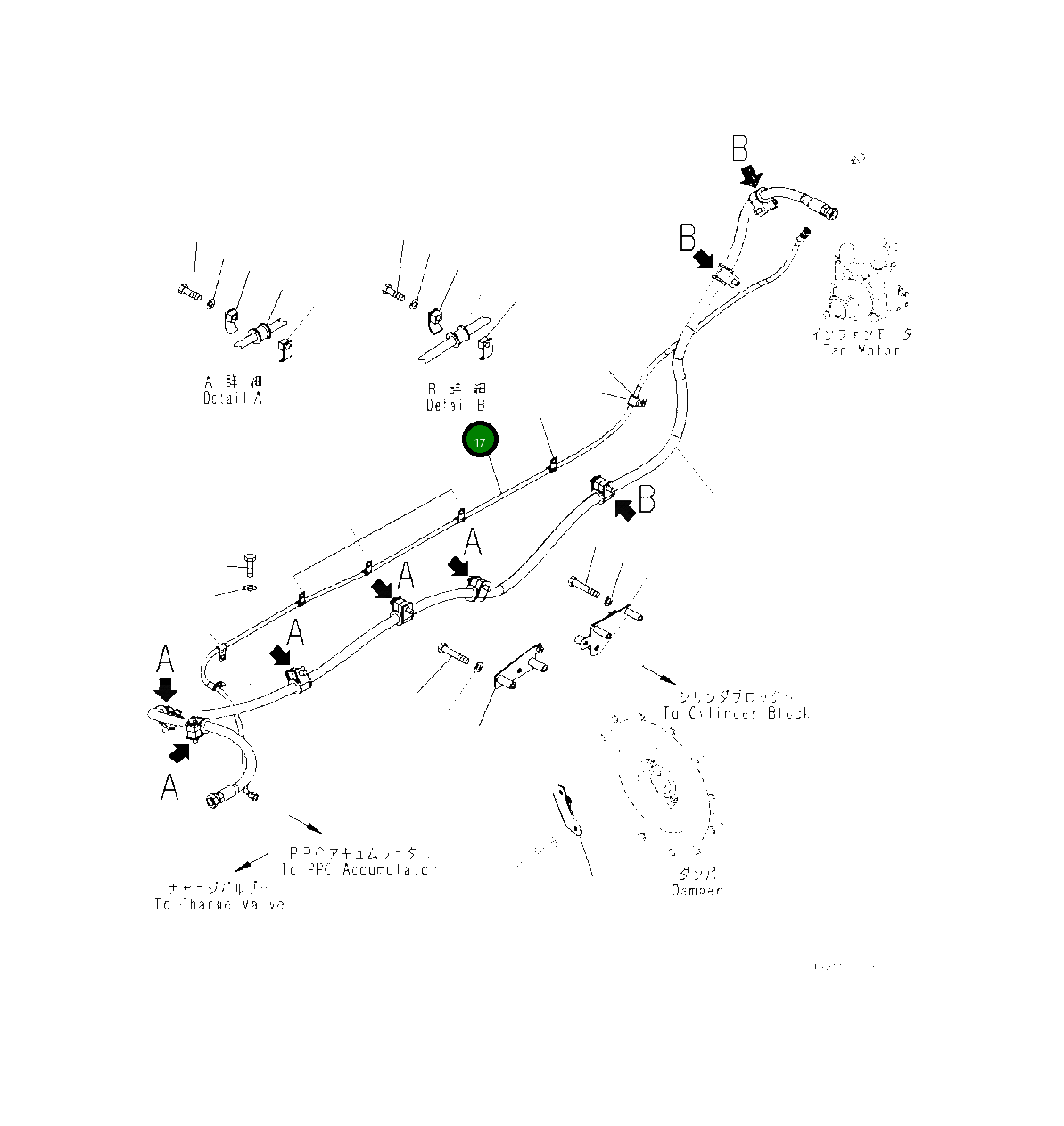 Шланг 418-03-53350 Komatsu