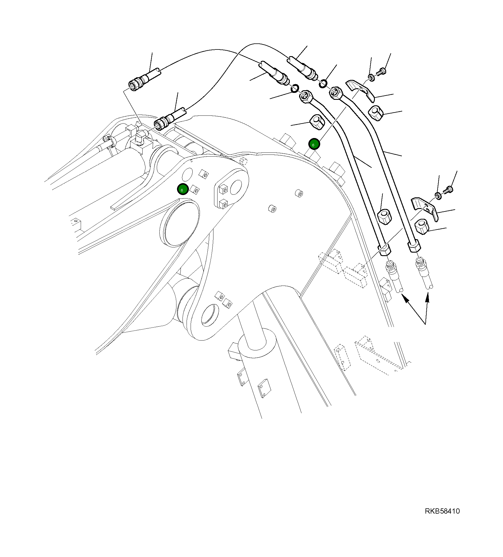 Шланг 21W-62-R3320 Komatsu