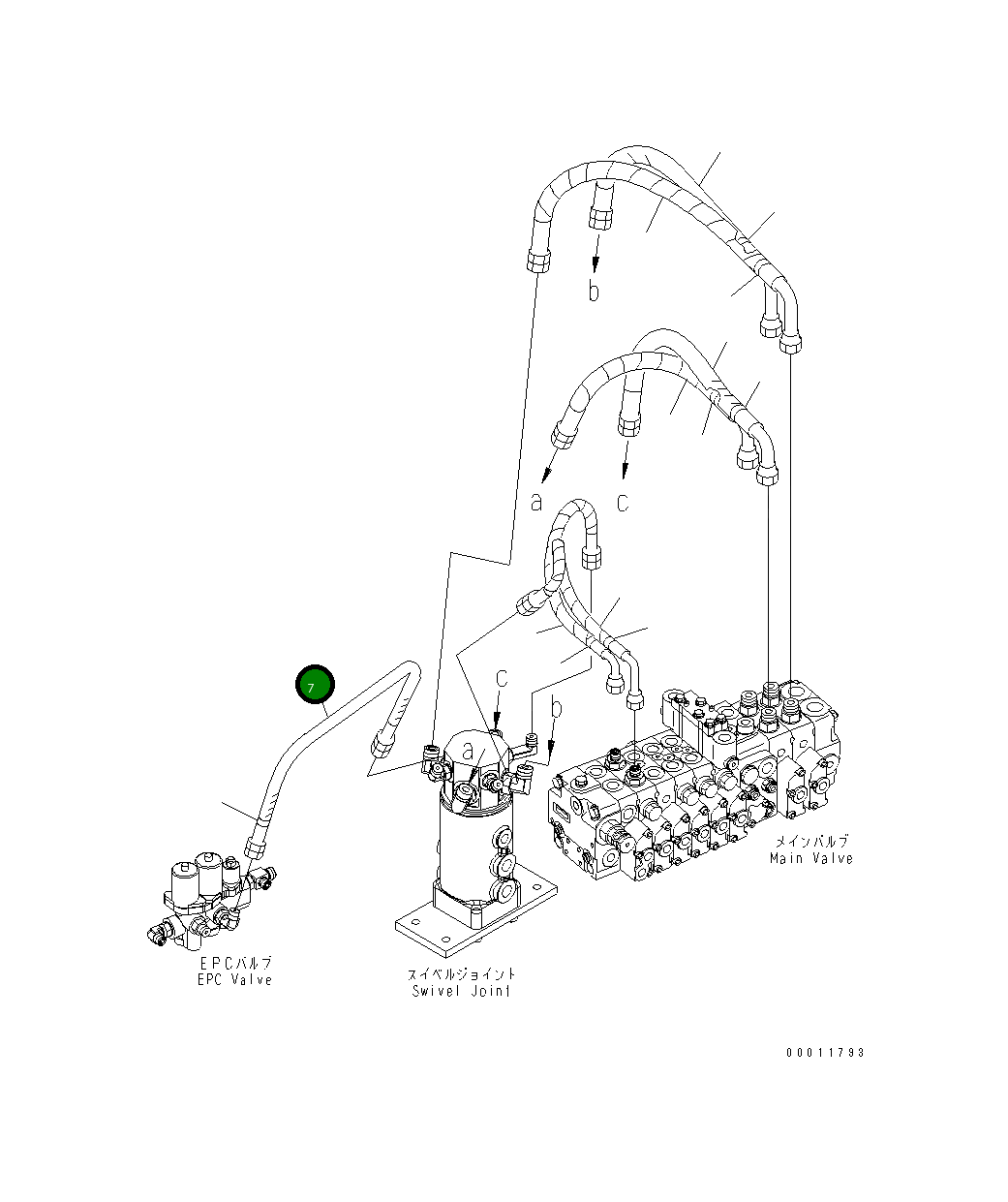 Шланг 22L-62-24411 Komatsu