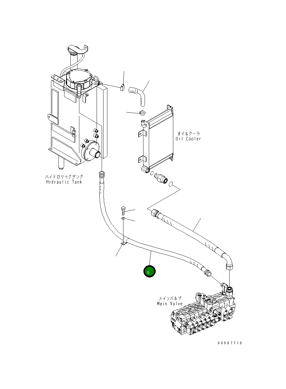 Шланг 22F-62-34350 Komatsu