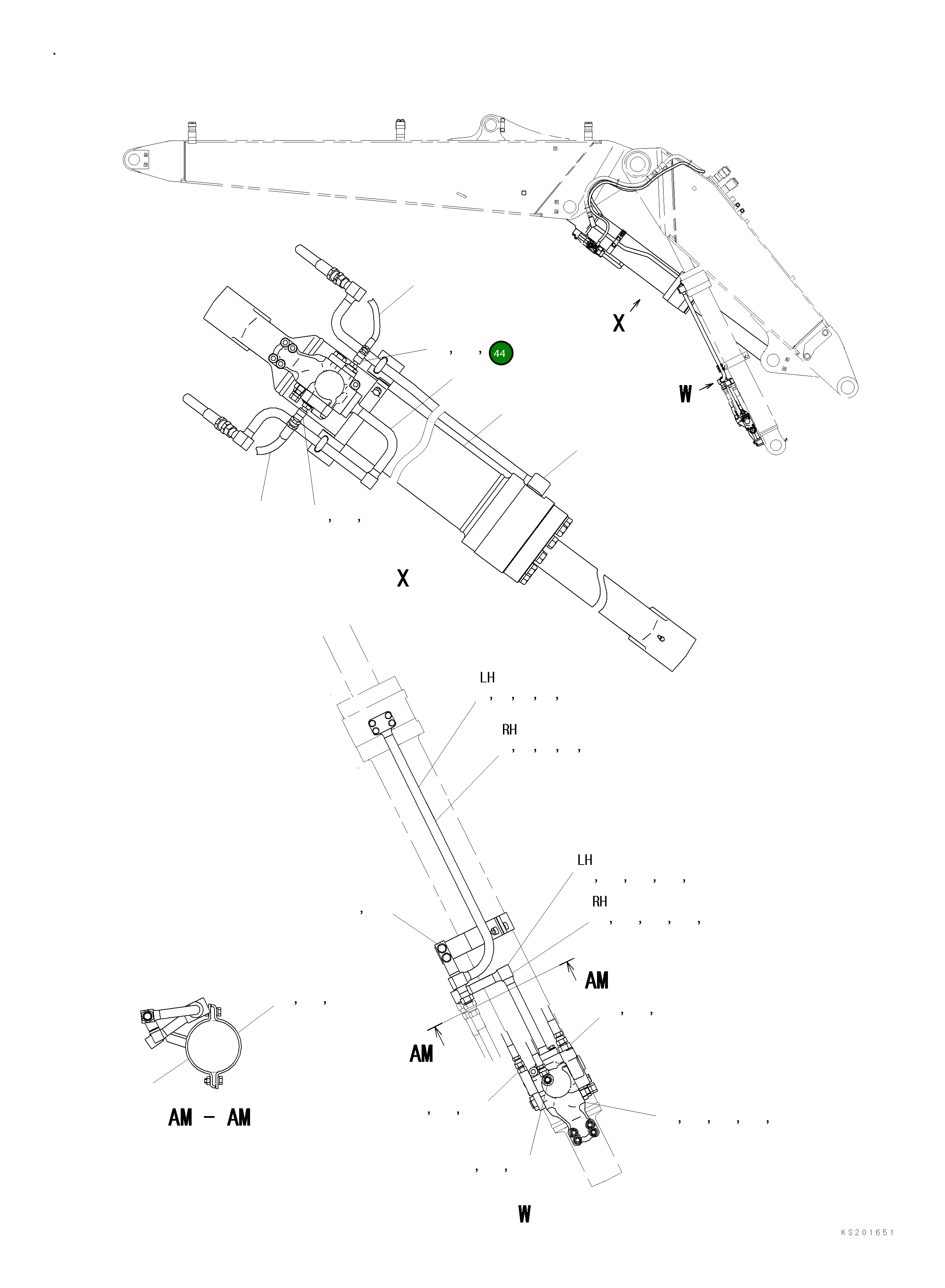 Шланг 22B-62-KA510 Komatsu
