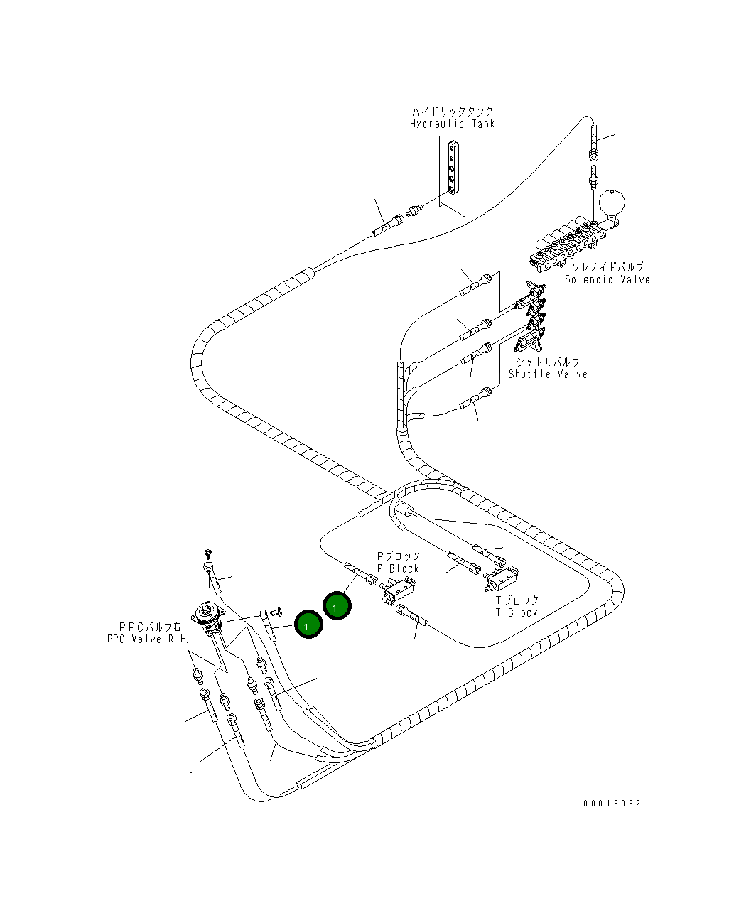 Шланг 22B-62-18520 Komatsu
