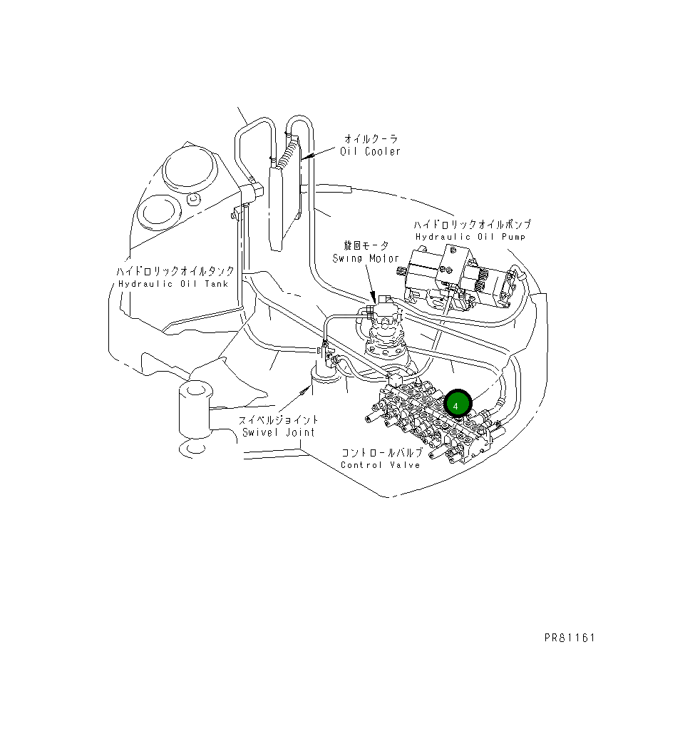 Шланг YM172423-78300 Komatsu