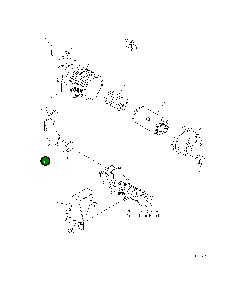 Шланг YM129932-12210 Komatsu
