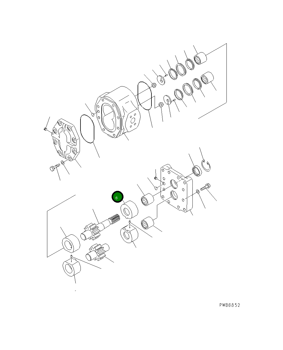 Втулка 07435-66063 Komatsu