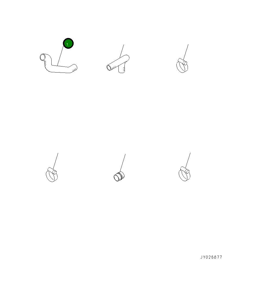 Шланг 6738-61-1241 Komatsu