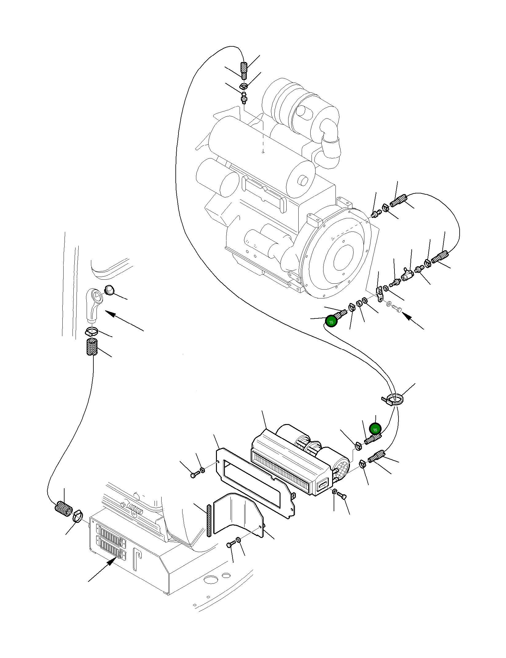 Шланг 3F1049608 Komatsu