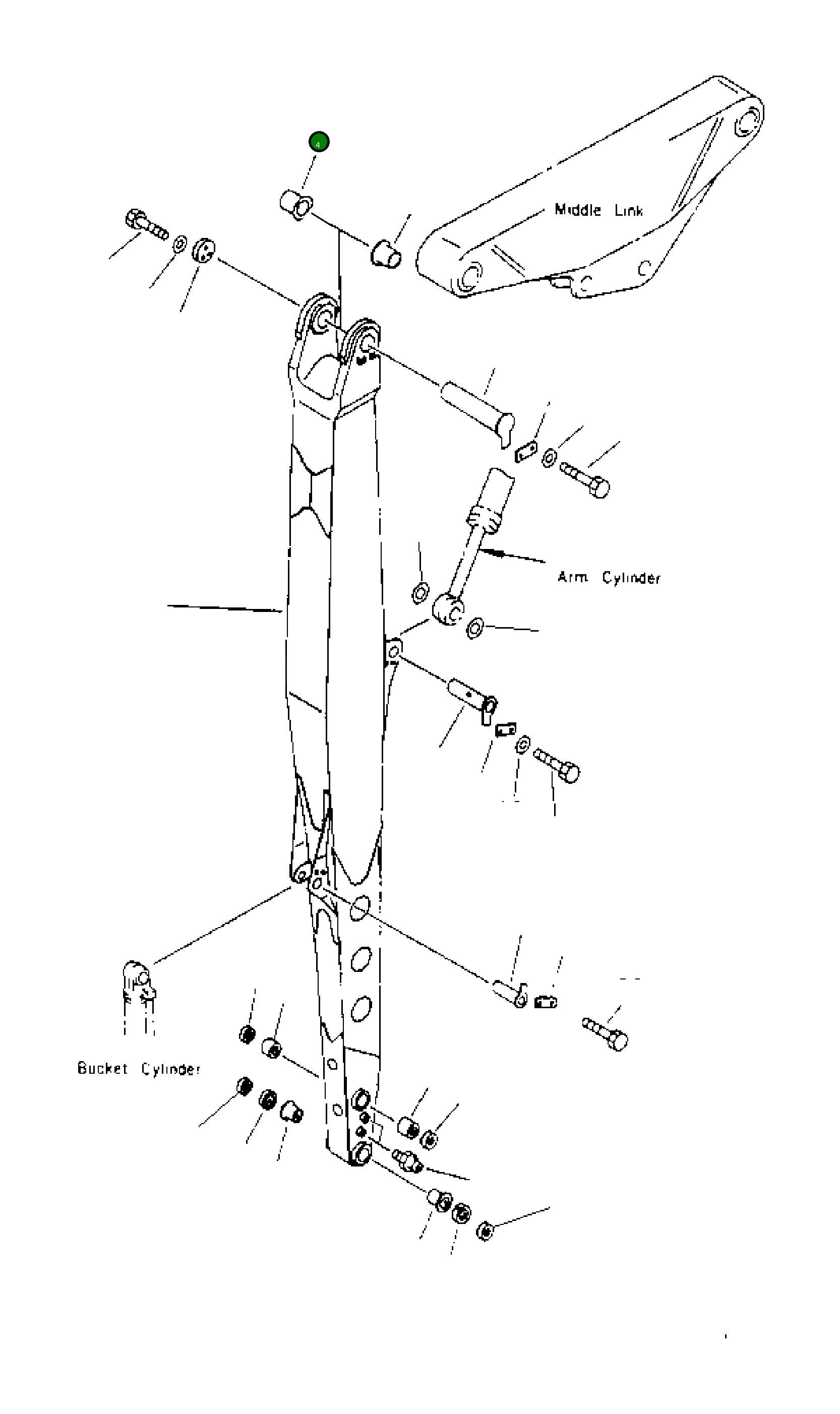 Втулка 208-70-84870 Komatsu