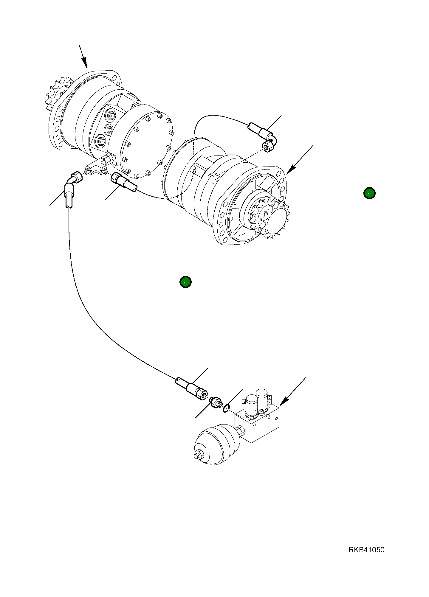 Шланг 37D-62-14350 Komatsu