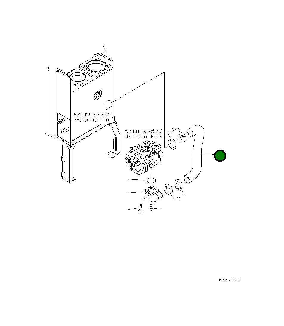 Шланг 23B-60-32312 Komatsu