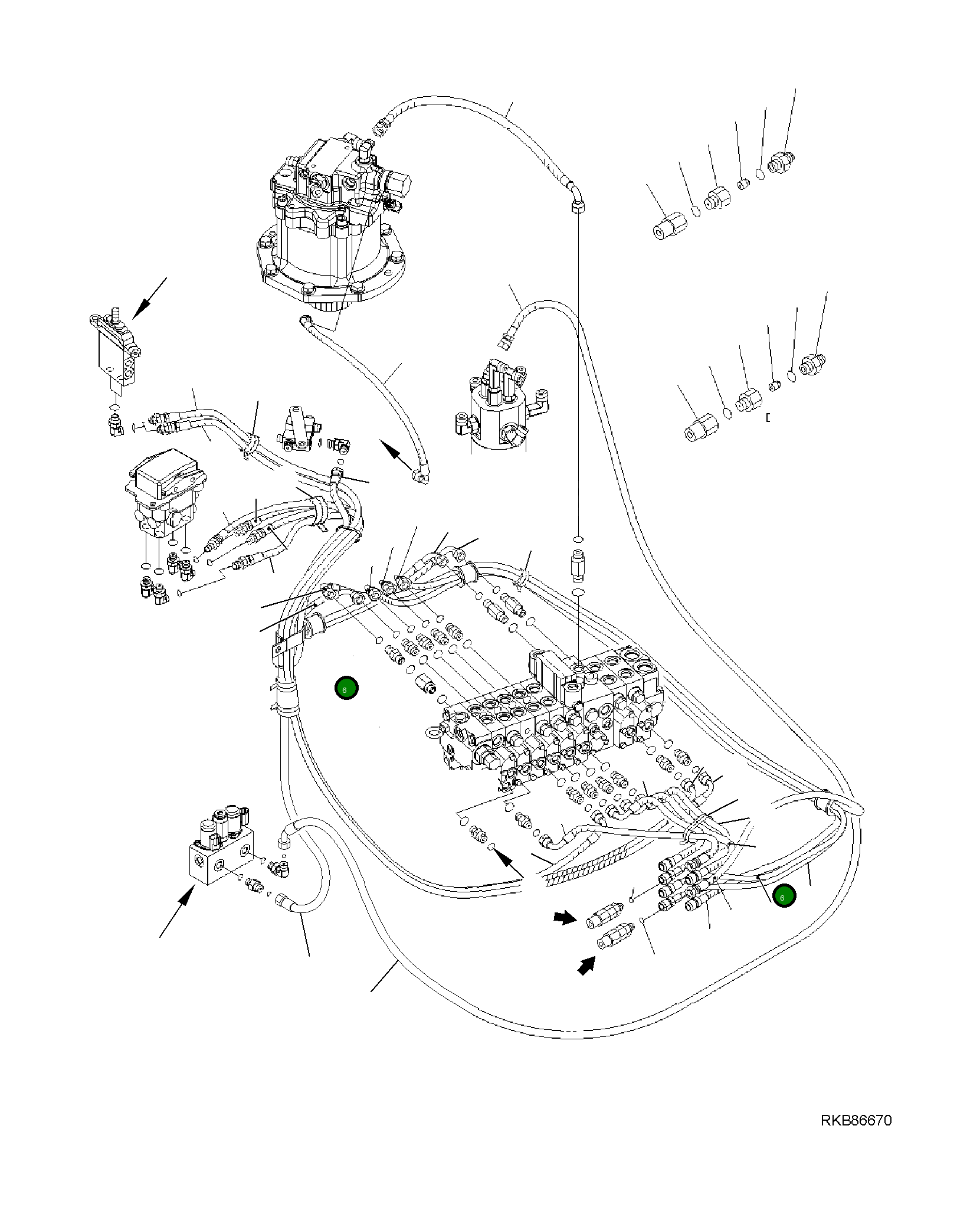 Шланг 22M-62-R1181 Komatsu
