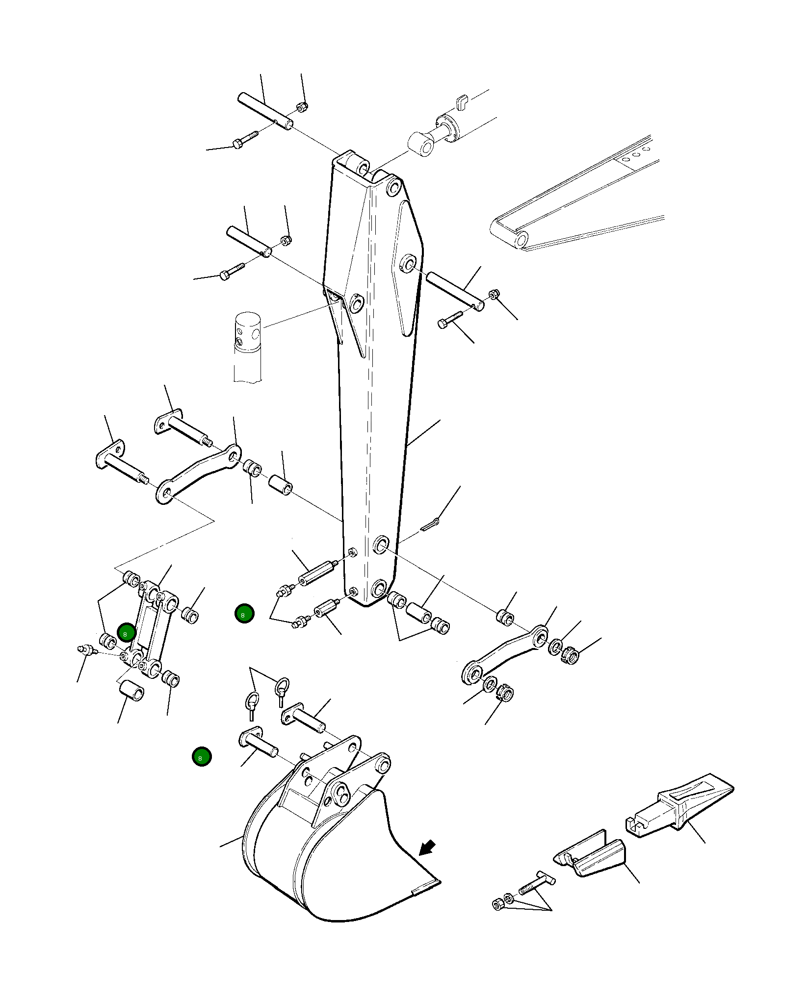 Втулка 500217000 Komatsu