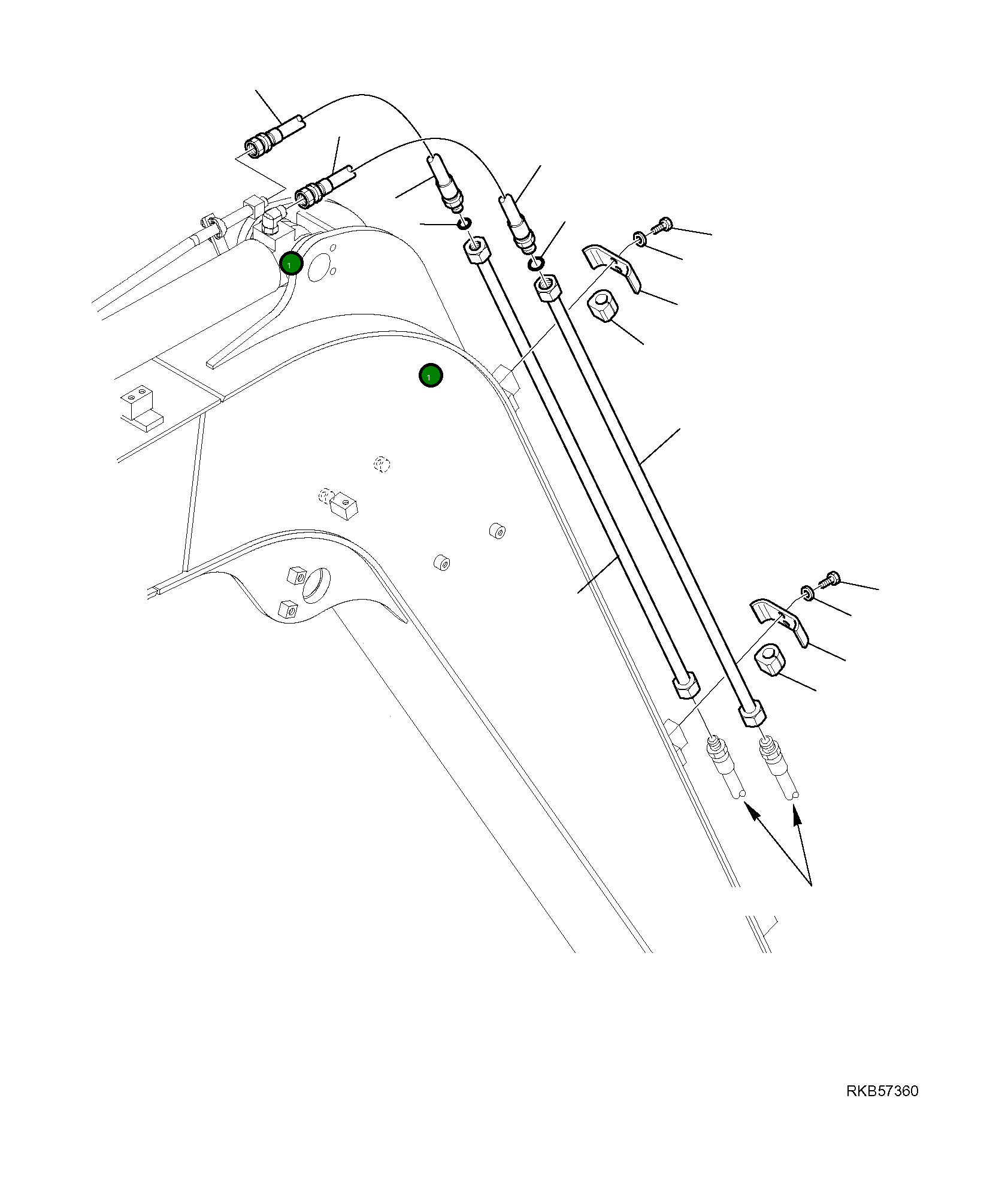 Шланг 21W-62-R4430 Komatsu