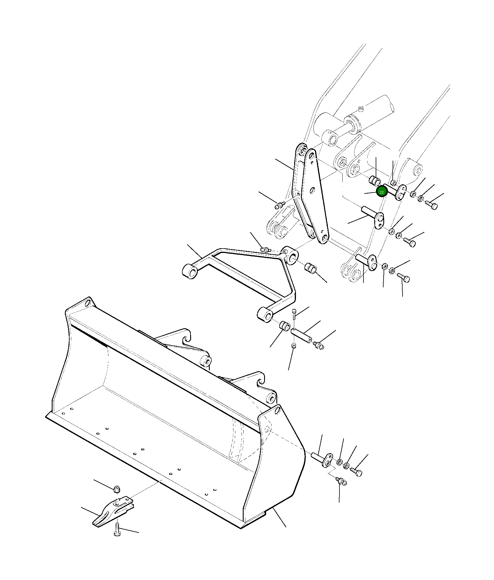 Втулка 500211039 Komatsu