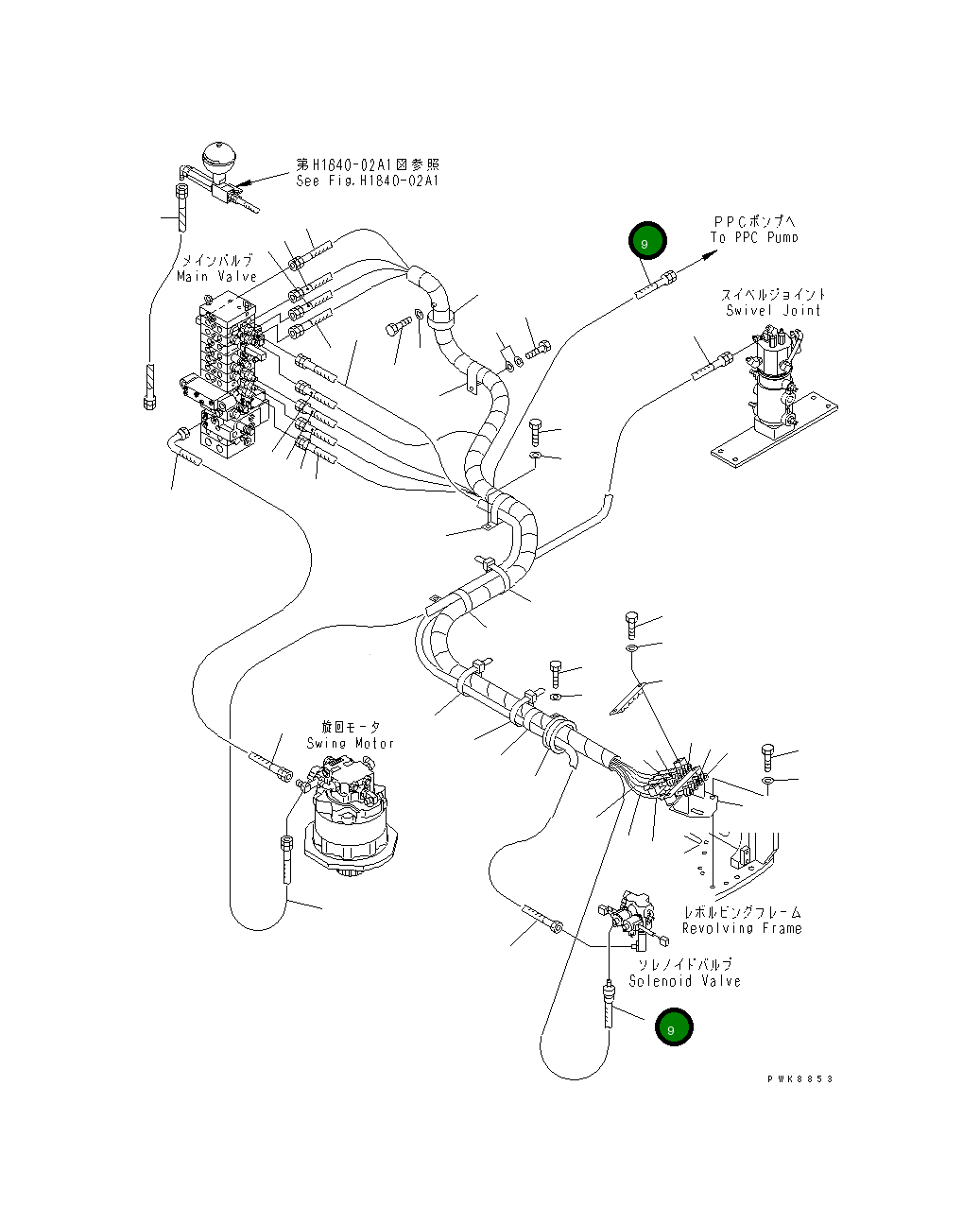 Шланг 22M-62-14170 Komatsu