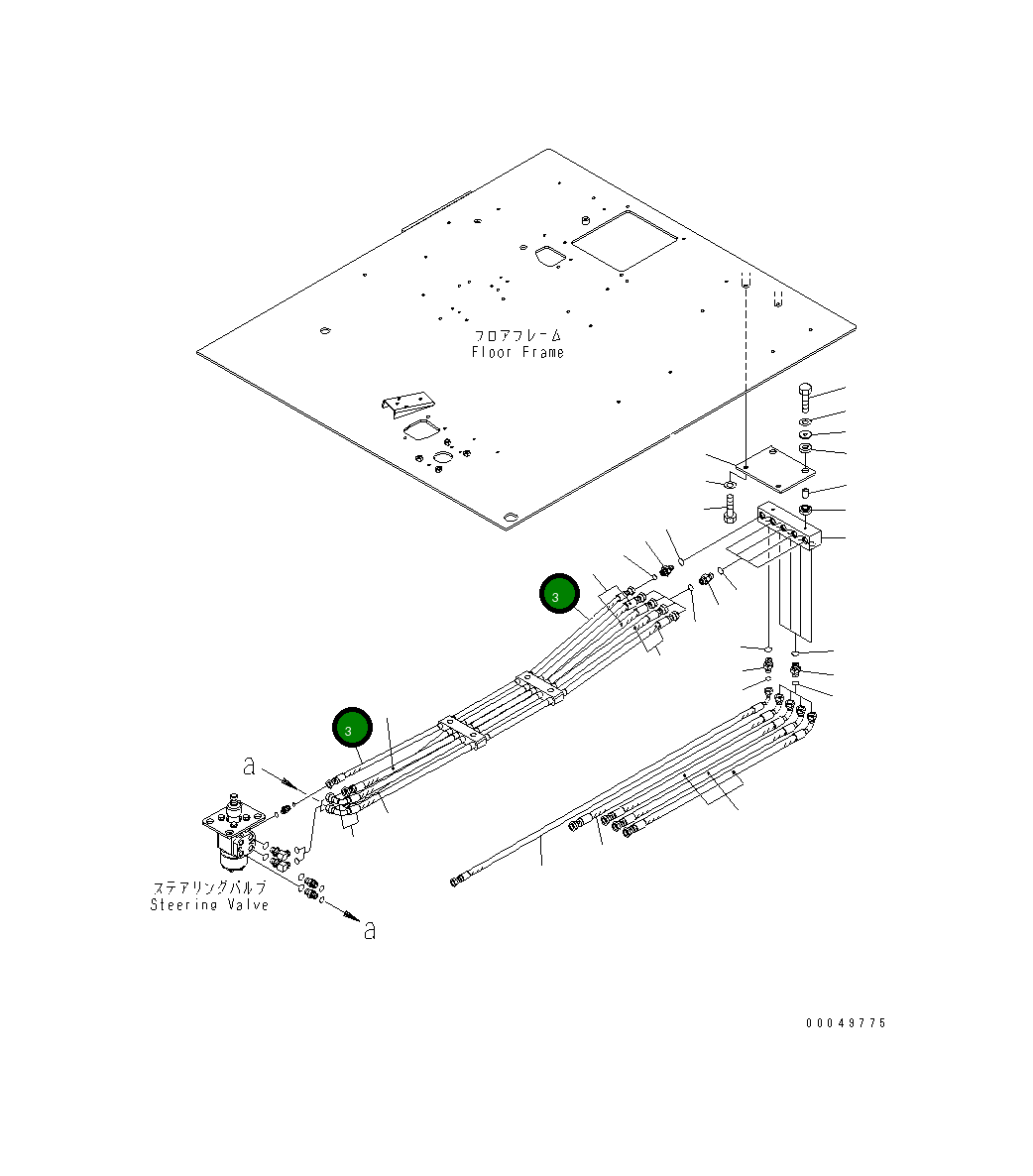 Шланг 56D-61-23880 Komatsu