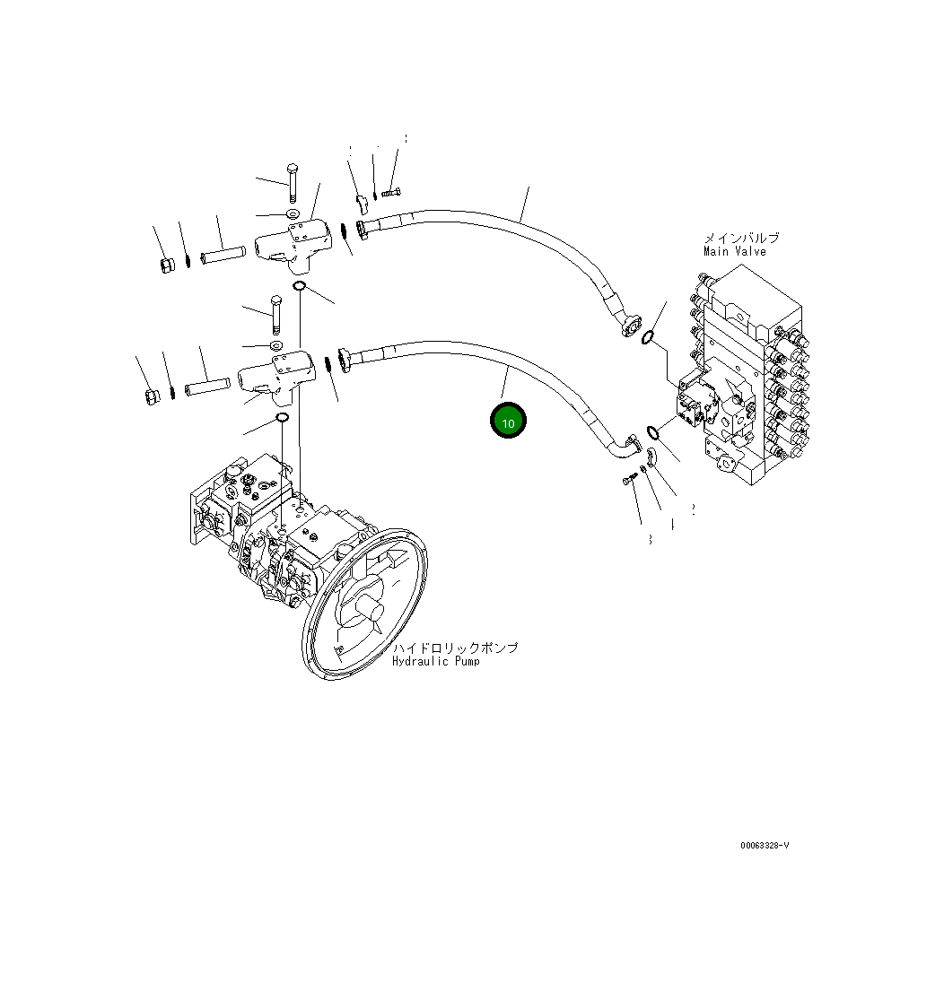 Шланг 8234-62-1160 Komatsu