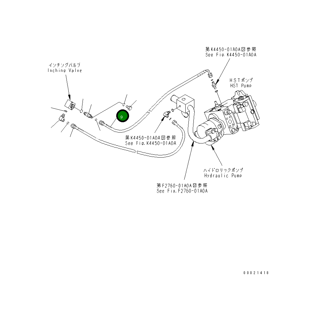 Шланг 415-18-21550 Komatsu