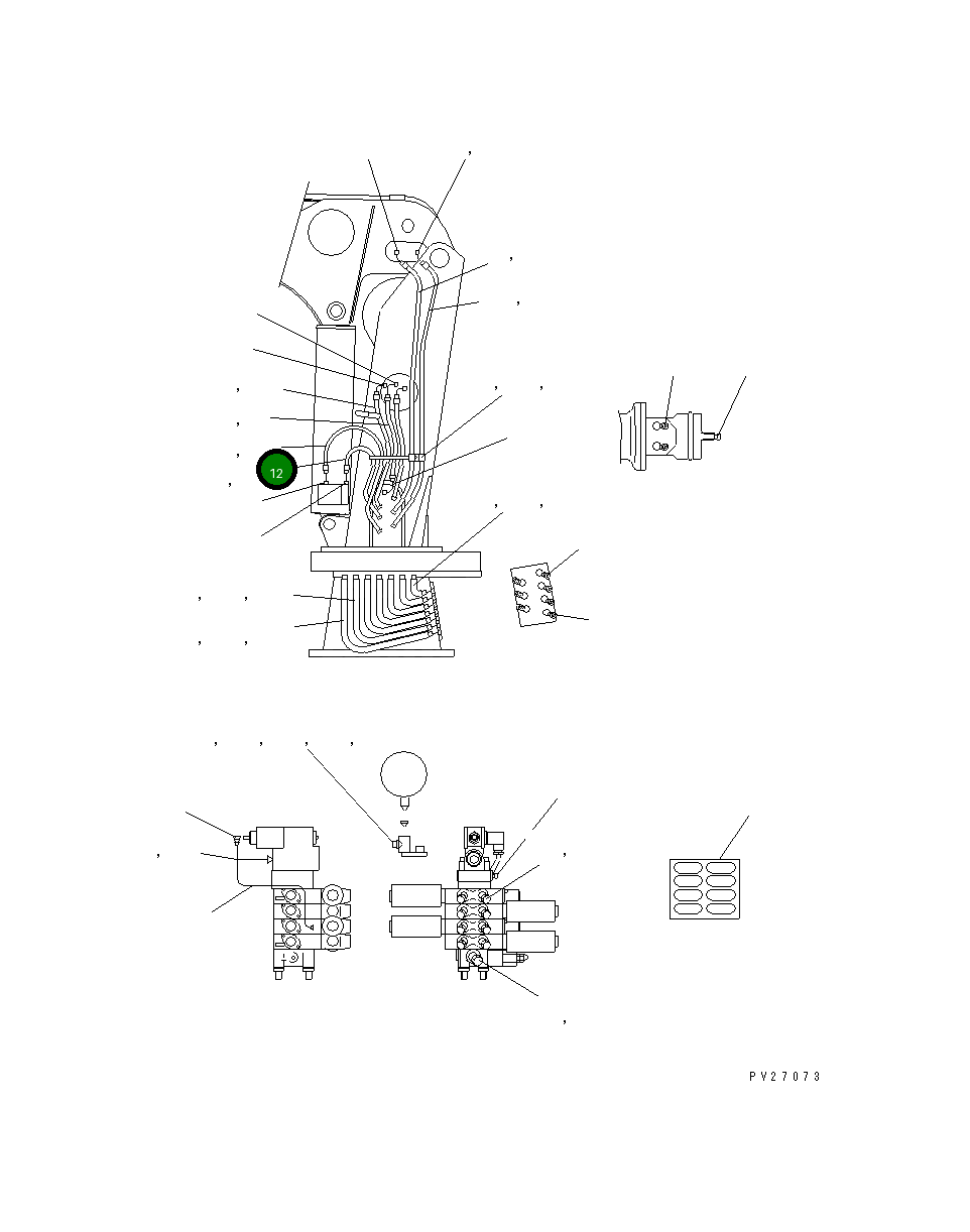 Шланг UN7701N2034 Komatsu