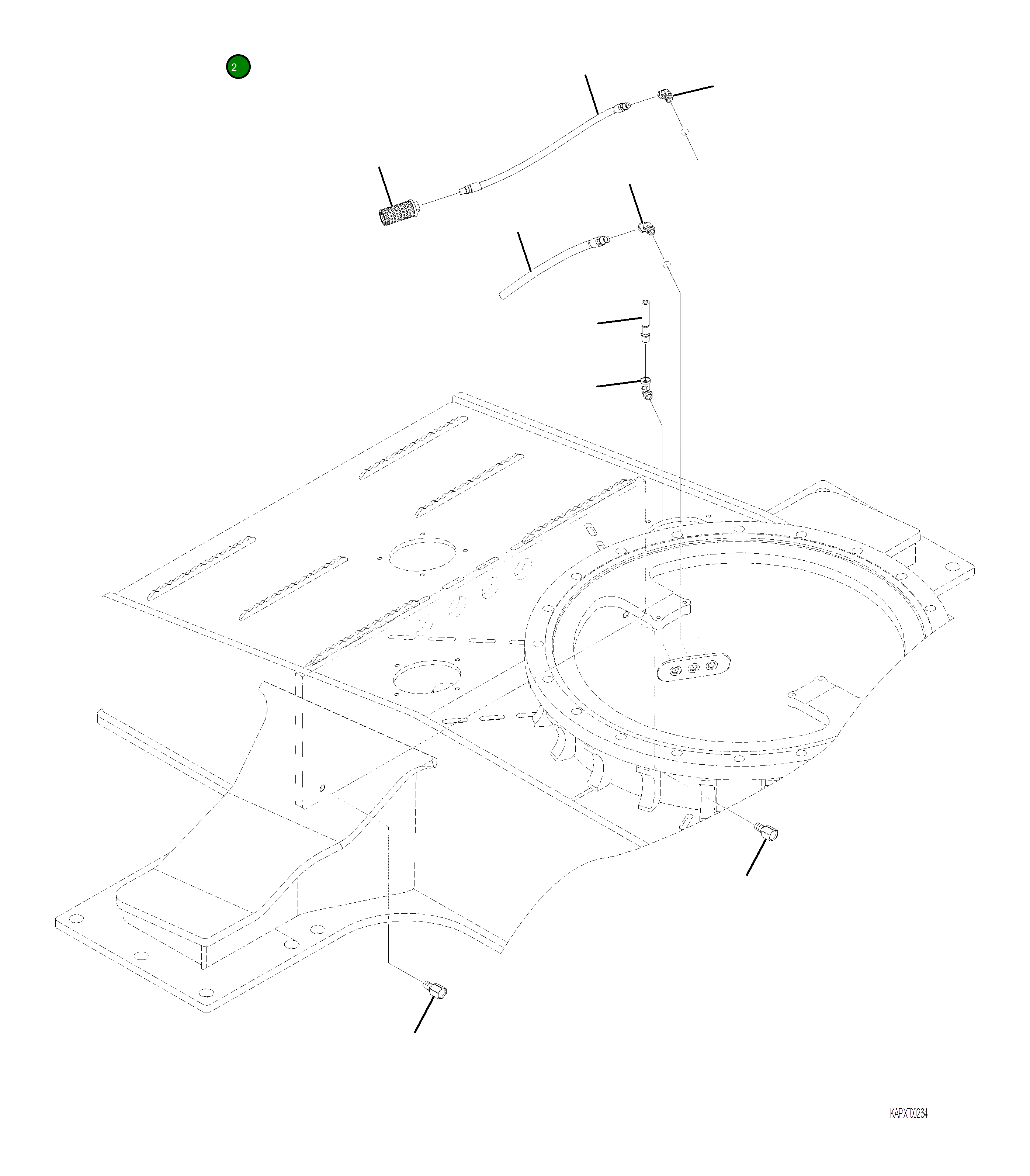 Шланг 4A1-04-21960 Komatsu